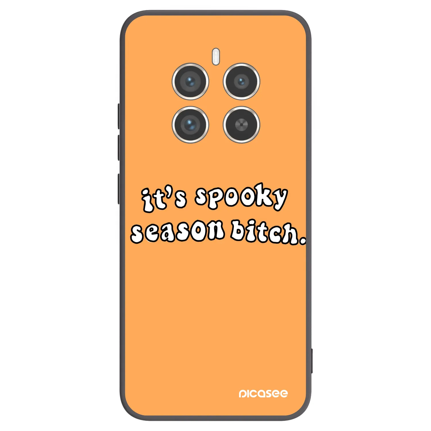 Picasee crna silikonska maskica za Realme 12 Pro 5G - Spooky season