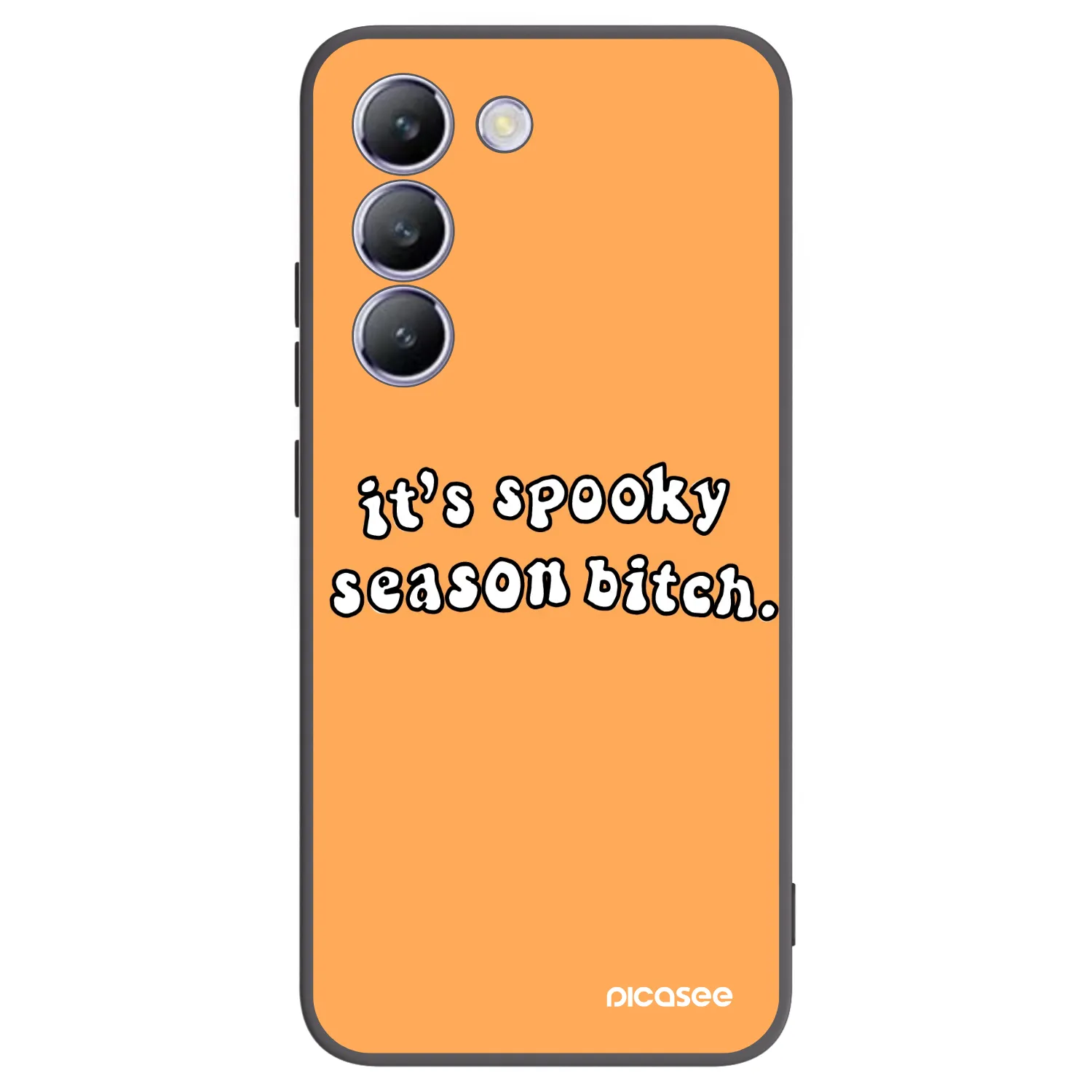 Picasee crna silikonska maskica za Vivo V40 SE 5G - Spooky season