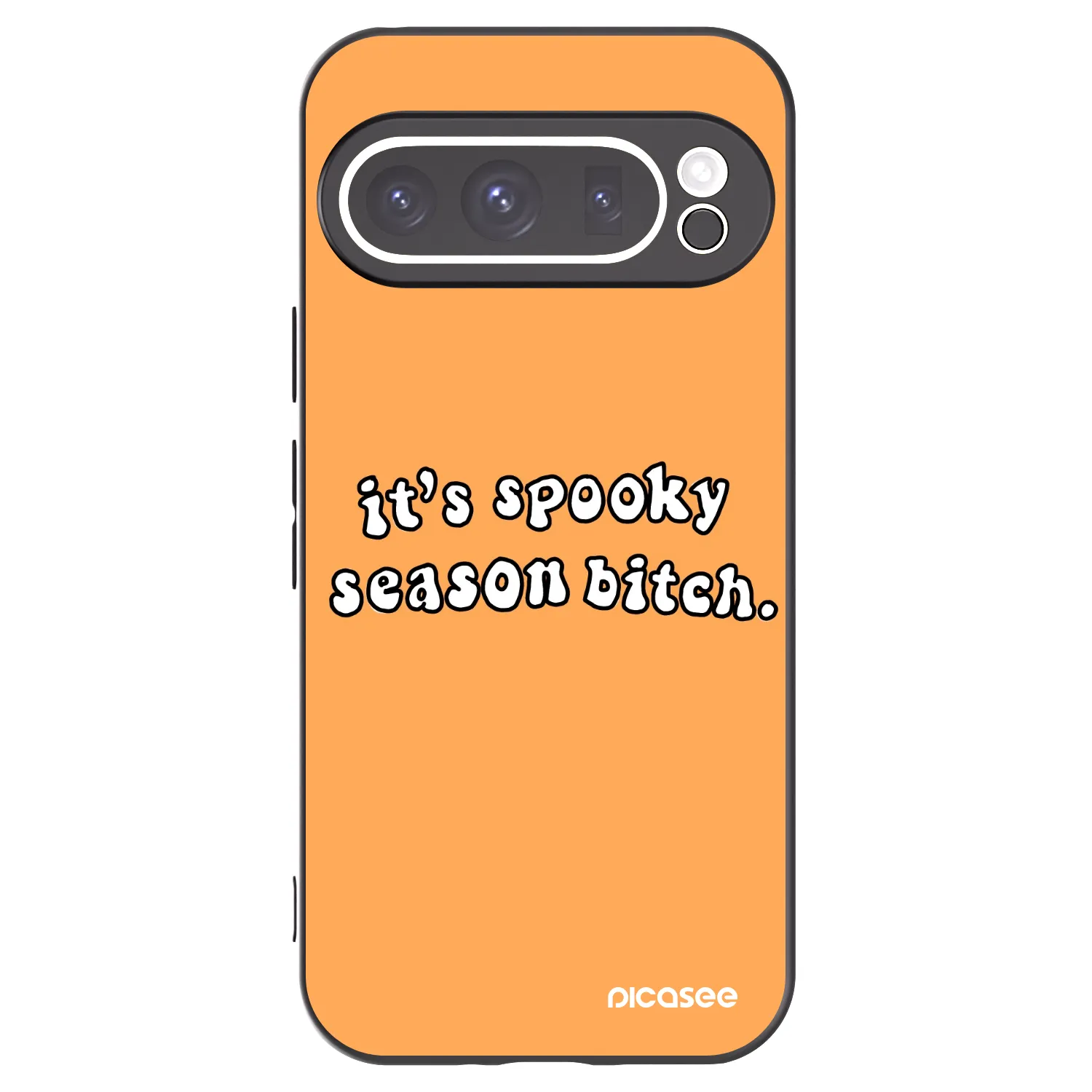 Picasee crna silikonska maskica za Google Pixel 9 Pro - Spooky season