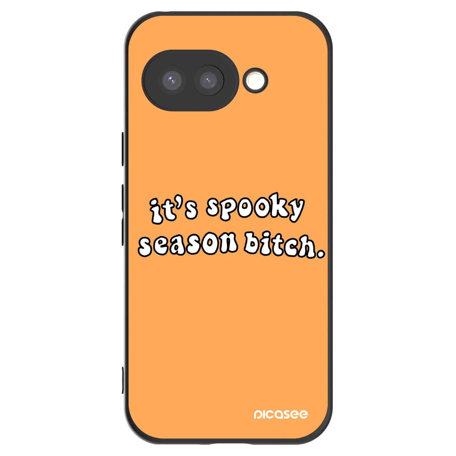 Picasee crna silikonska maskica za Google Pixel 9a - Spooky season