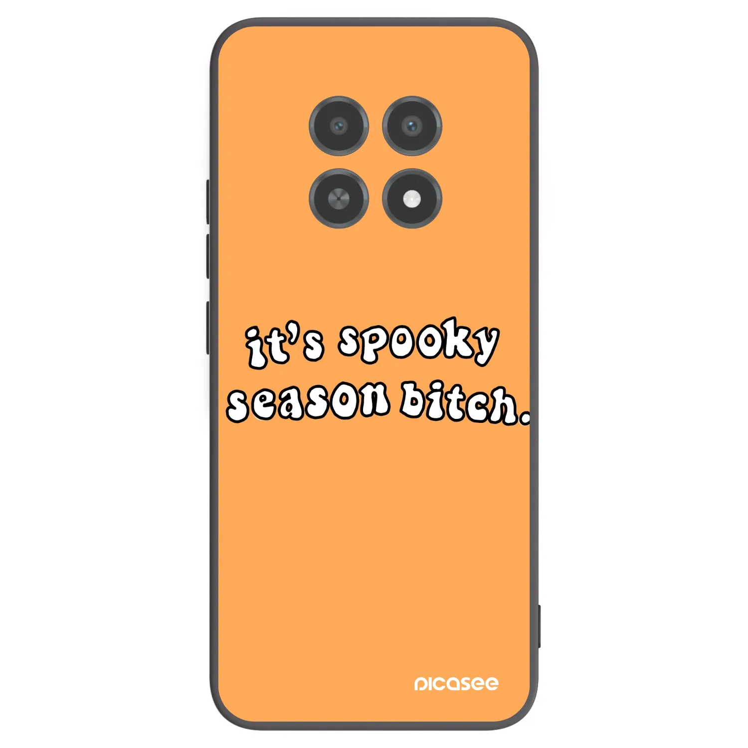 Picasee crna silikonska maskica za Realme 12X - Spooky season