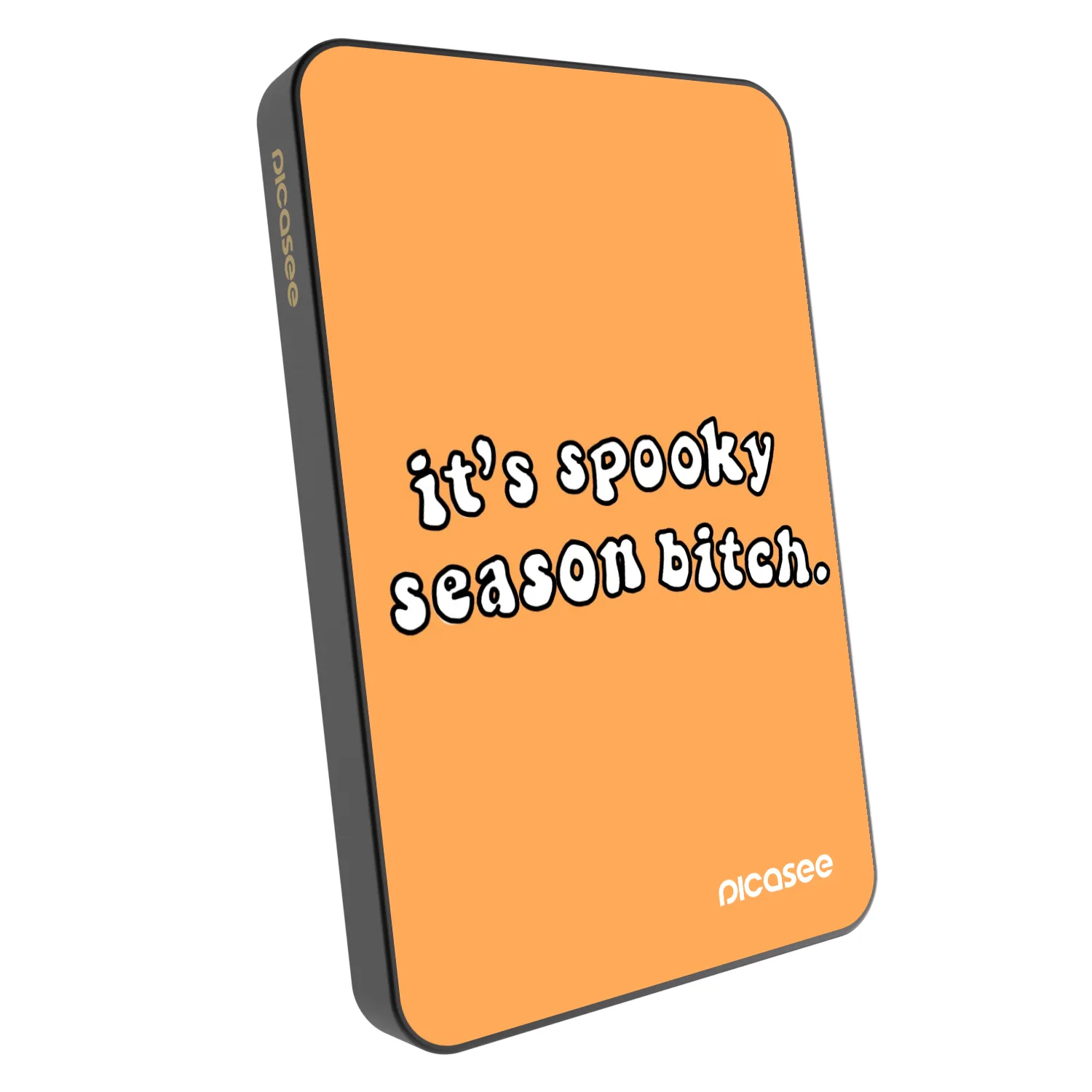 Picasee Prijenosni punjač s MagSafe 5 000 mAh Sivo - Spooky season