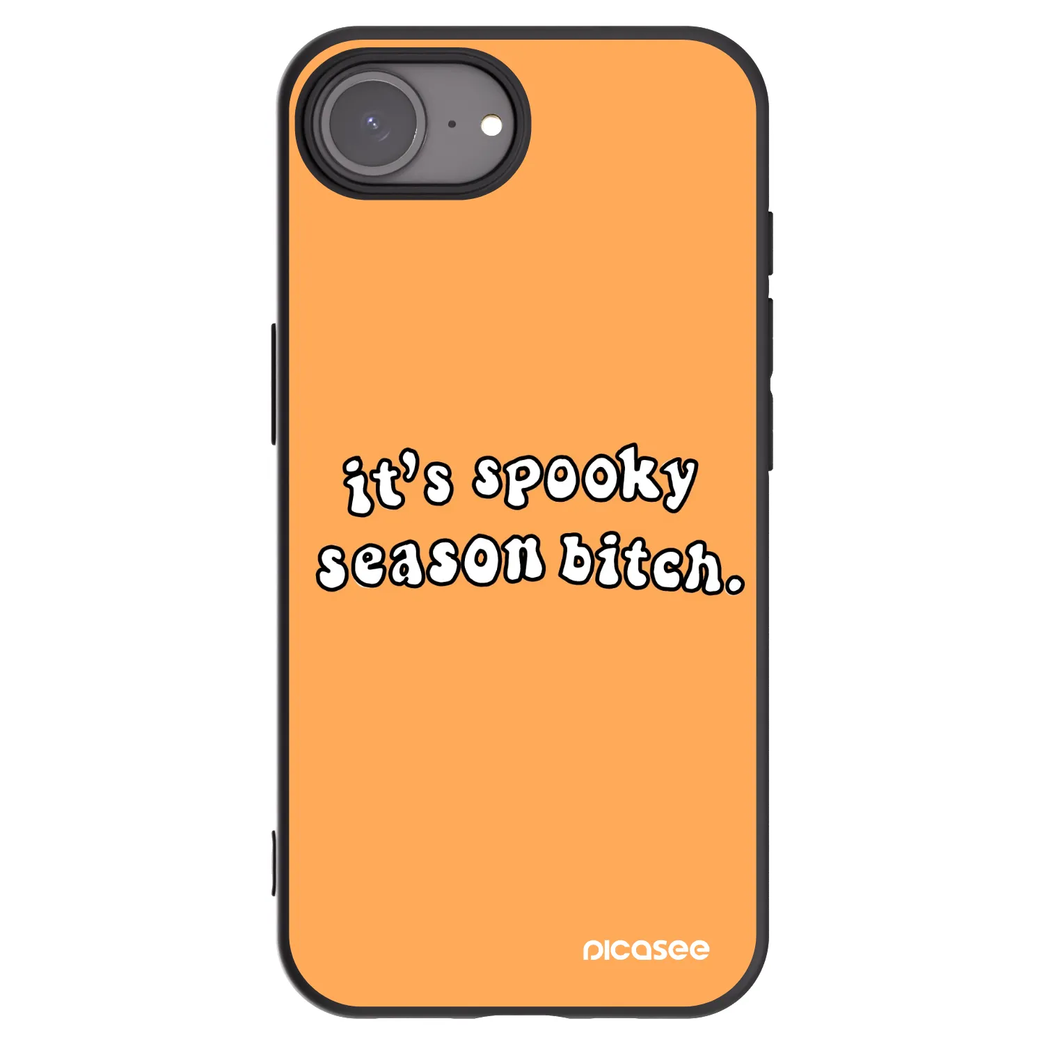 Picasee crna silikonska maskica za Apple iPhone 17e - Spooky season