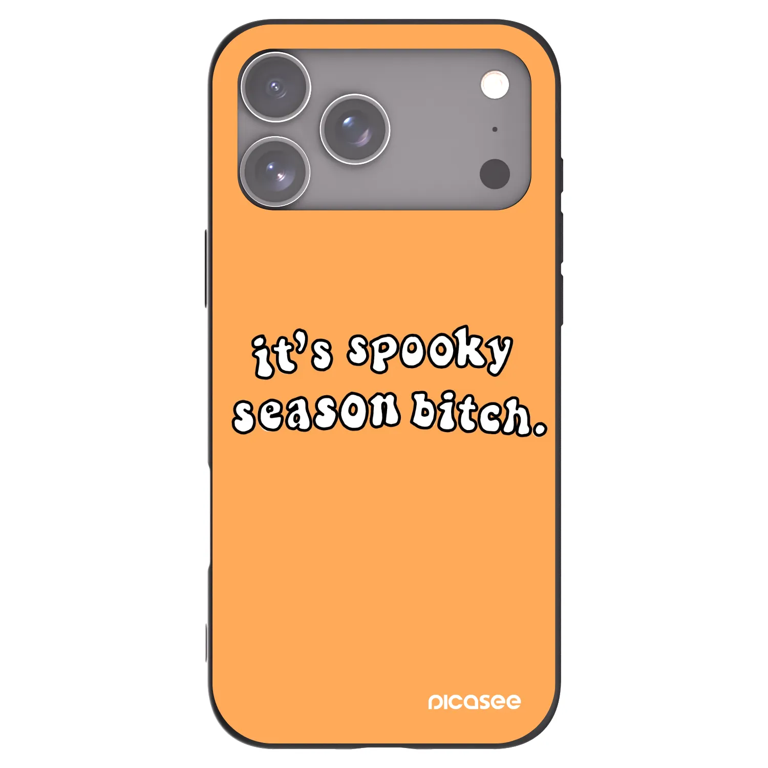 Picasee crna silikonska maskica za Apple iPhone 18 Pro Max - Spooky season