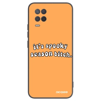 Picasee crna silikonska maskica za Realme 8 5G - Spooky season