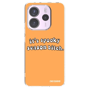 Picasee silikonska prozirna maskica za Xiaomi Redmi Note 14 4G - Spooky season