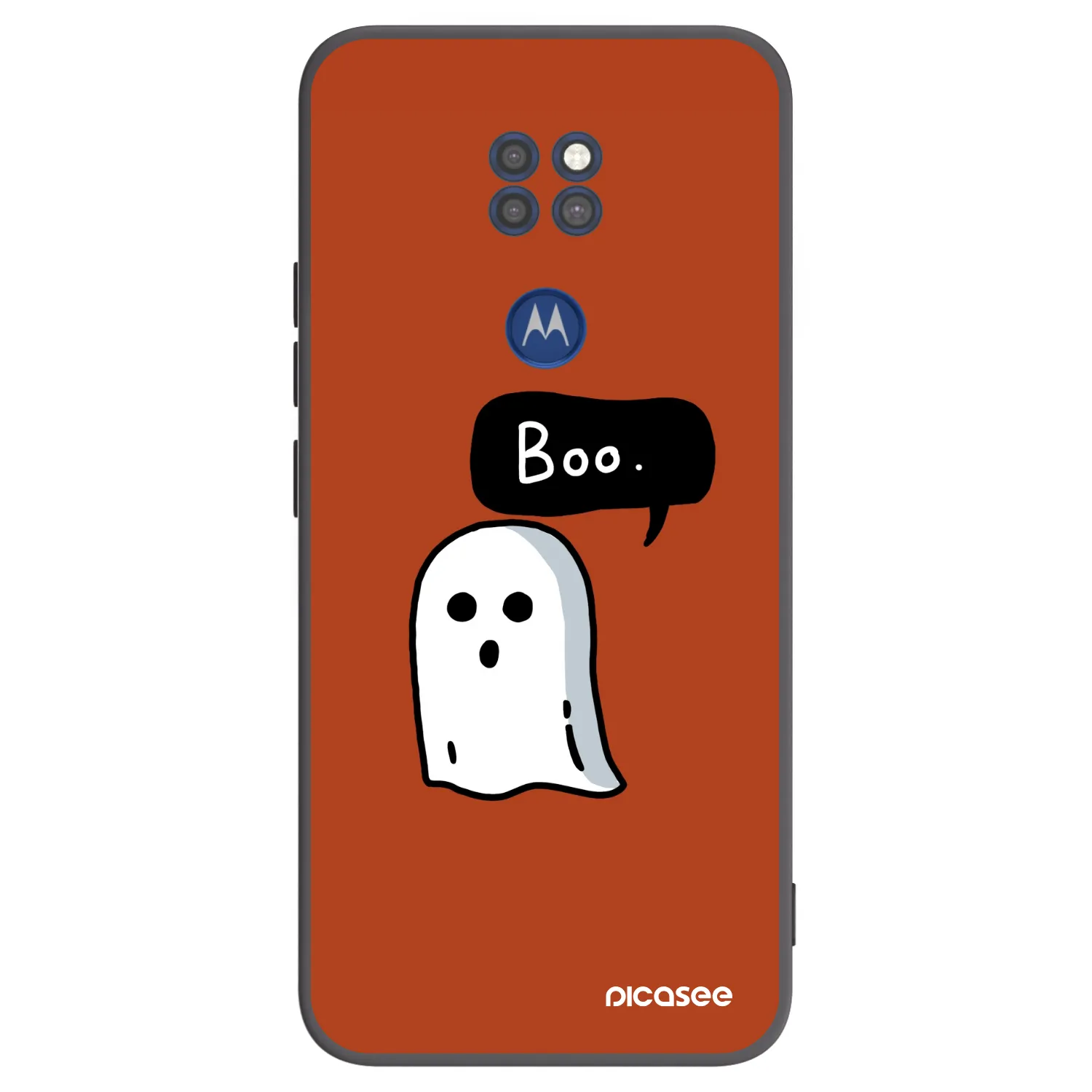 Picasee crna silikonska maskica za Motorola Moto G9 Play - Boo