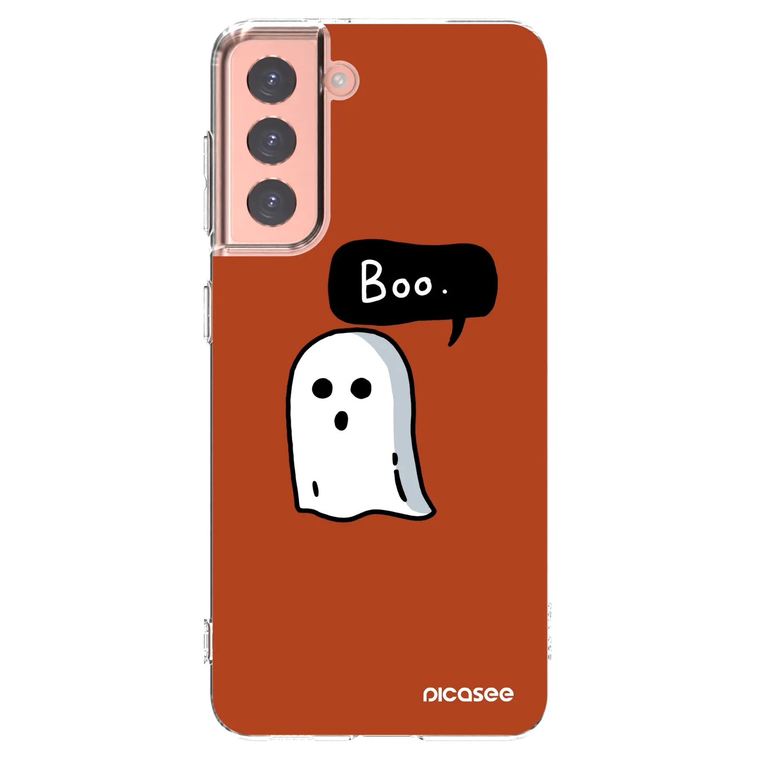Picasee silikonska prozirna maskica za Samsung Galaxy S21 5G G991B - Boo