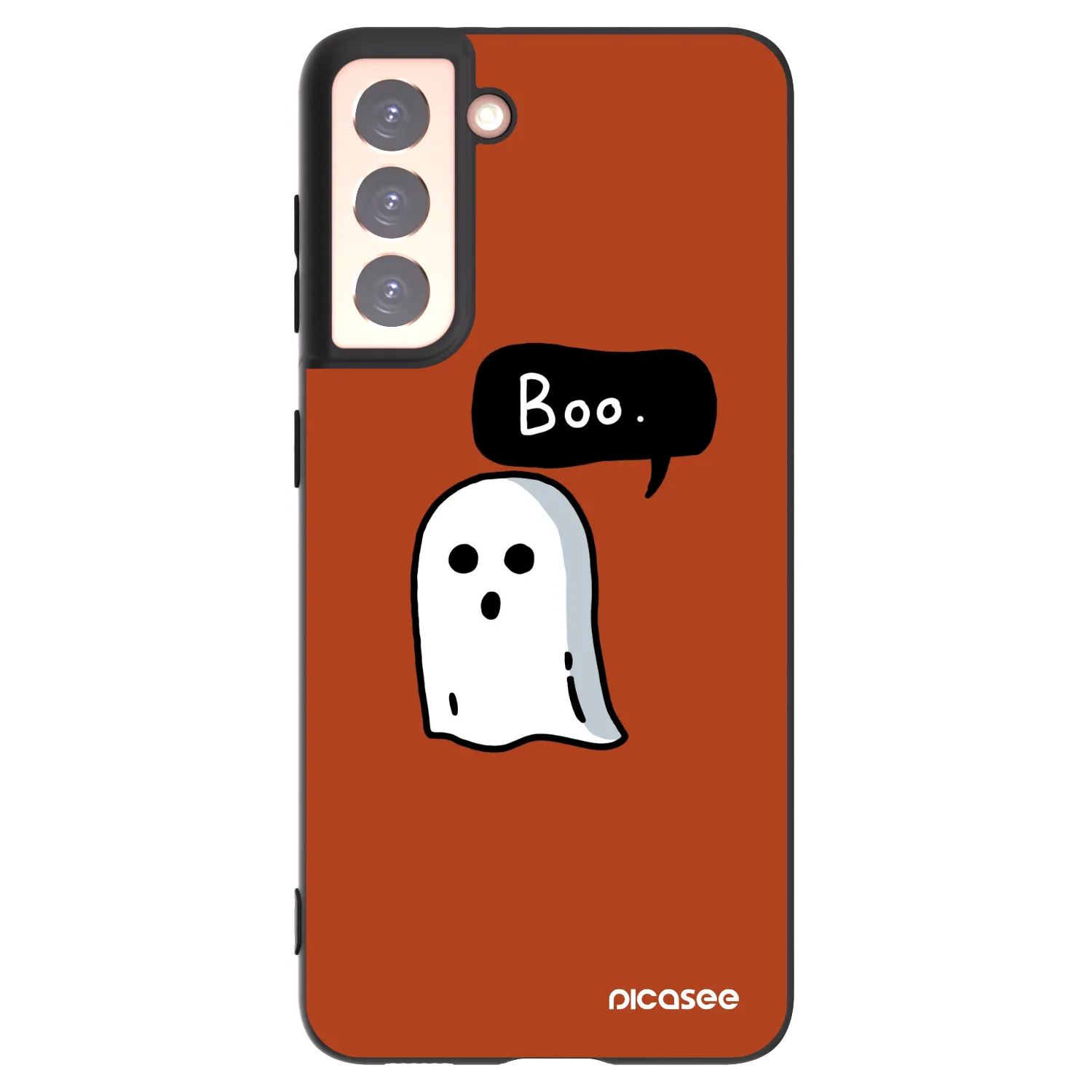 Picasee crna silikonska maskica za Samsung Galaxy S21 5G G991B - Boo