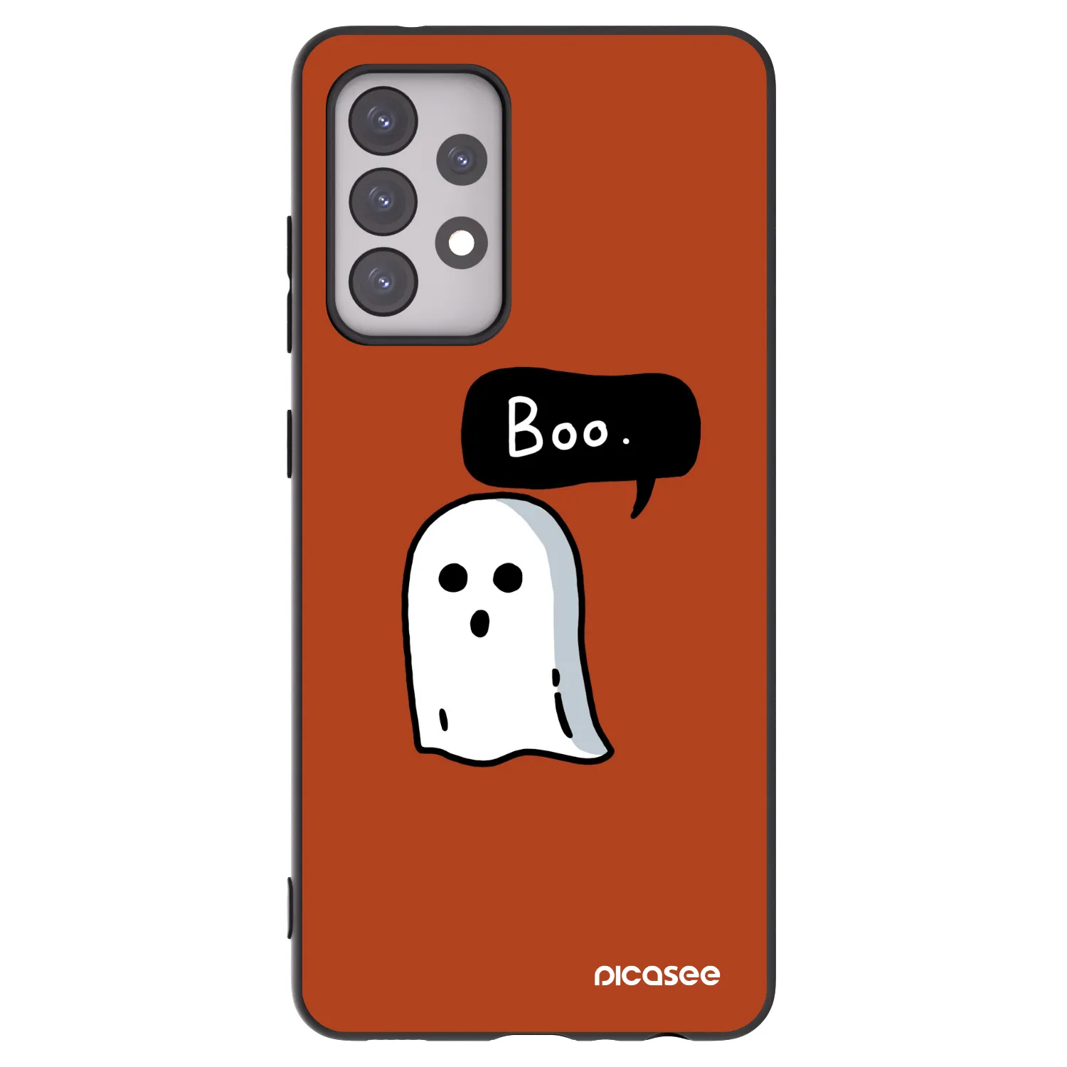 Picasee crna silikonska maskica za Samsung Galaxy A52 5G A525F - Boo
