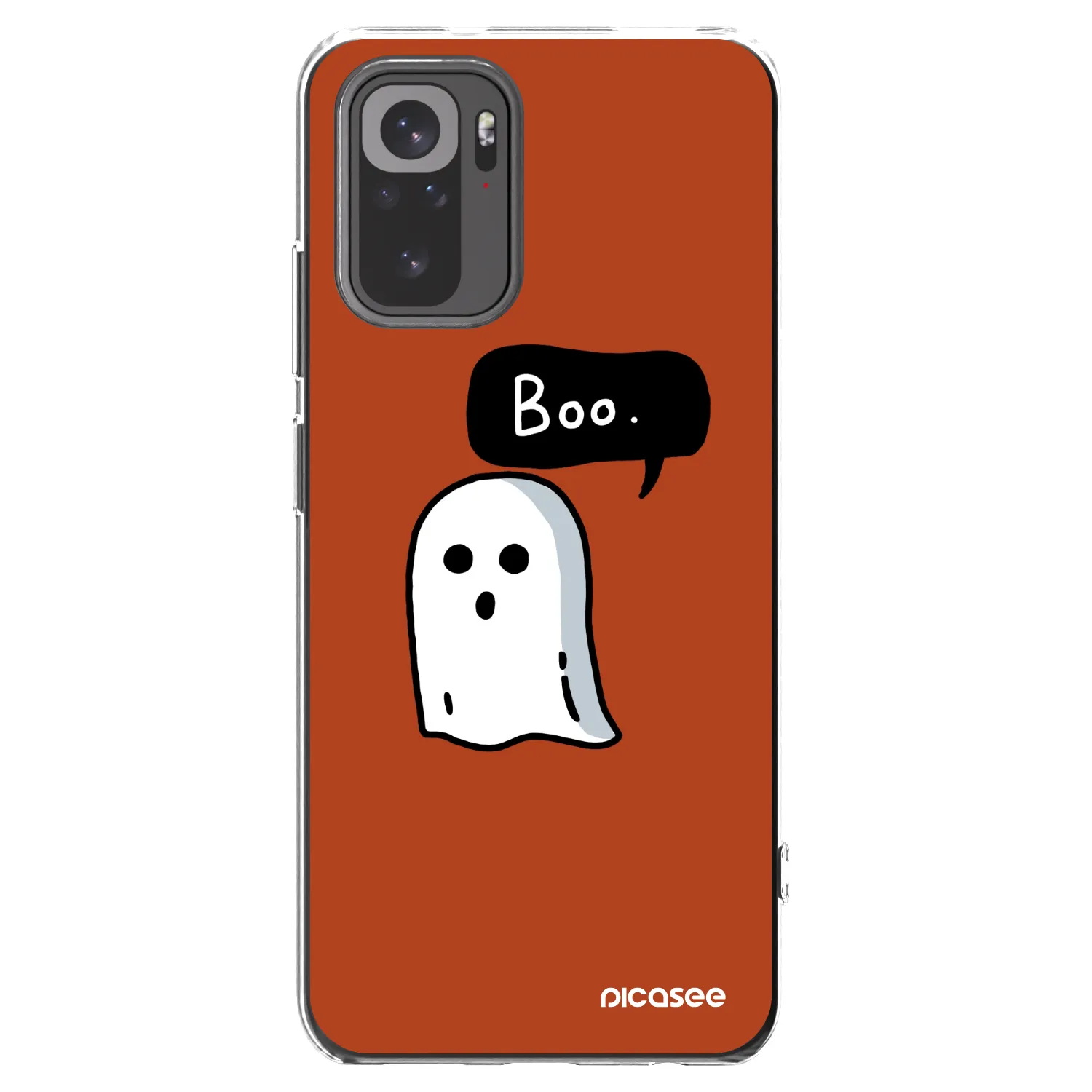 Picasee silikonska prozirna maskica za Xiaomi Redmi Note 10S - Boo