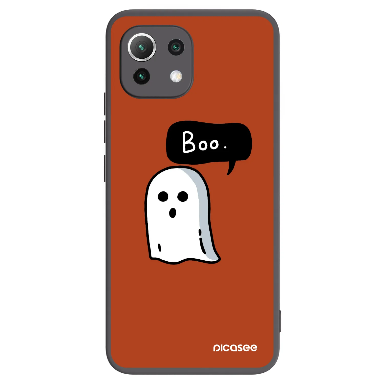 Picasee crna silikonska maskica za Xiaomi Mi 11 Lite - Boo