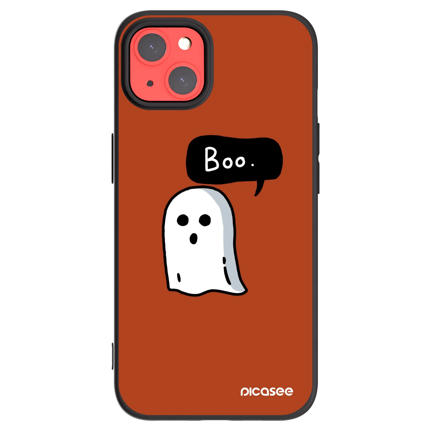 Picasee crna silikonska maskica za Apple iPhone 13 - Boo