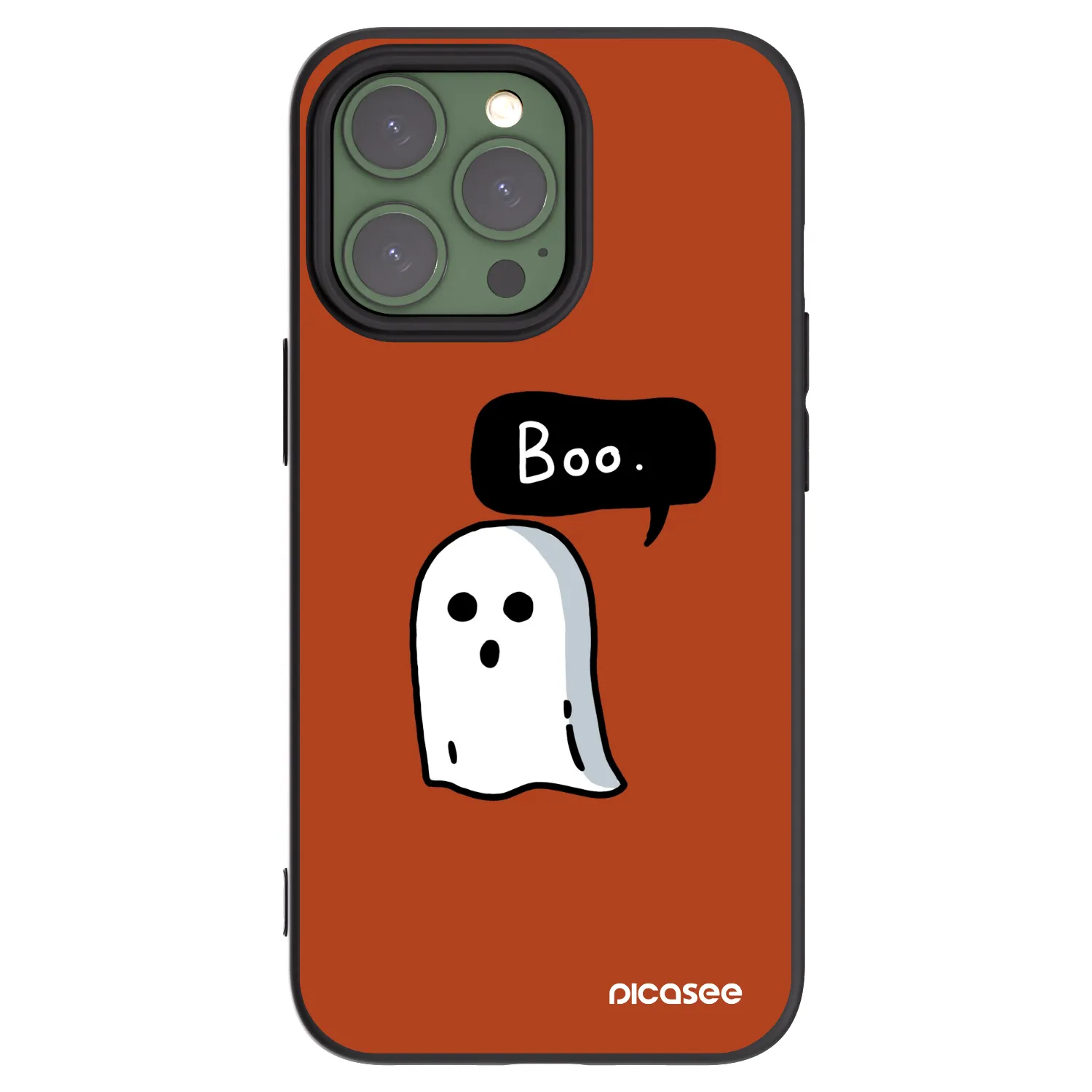 Picasee crna silikonska maskica za Apple iPhone 13 Pro - Boo
