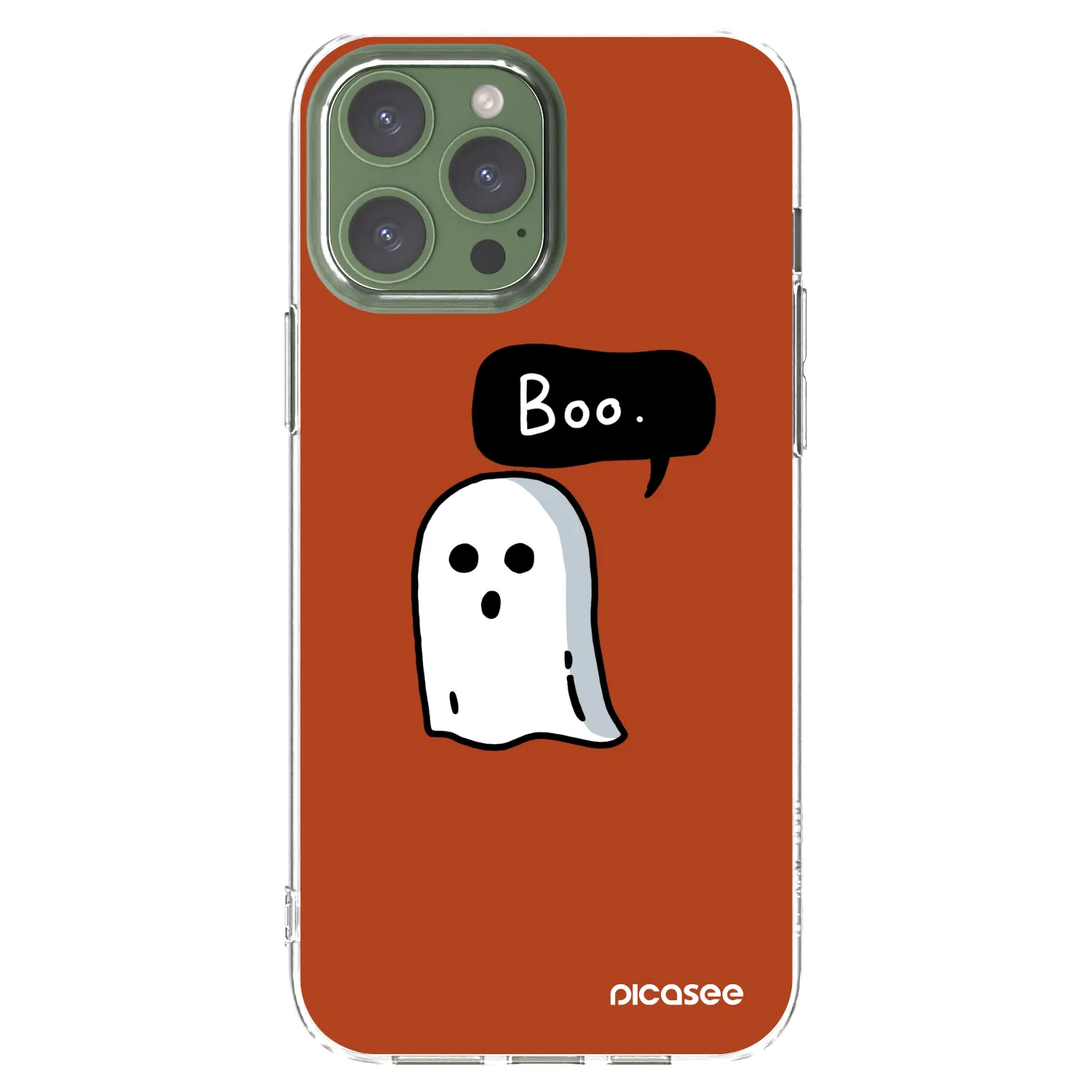 Picasee silikonska prozirna maskica za Apple iPhone 13 Pro Max - Boo