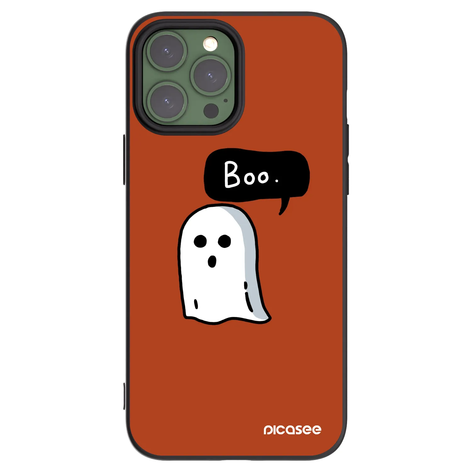 Picasee crna silikonska maskica za Apple iPhone 13 Pro Max - Boo