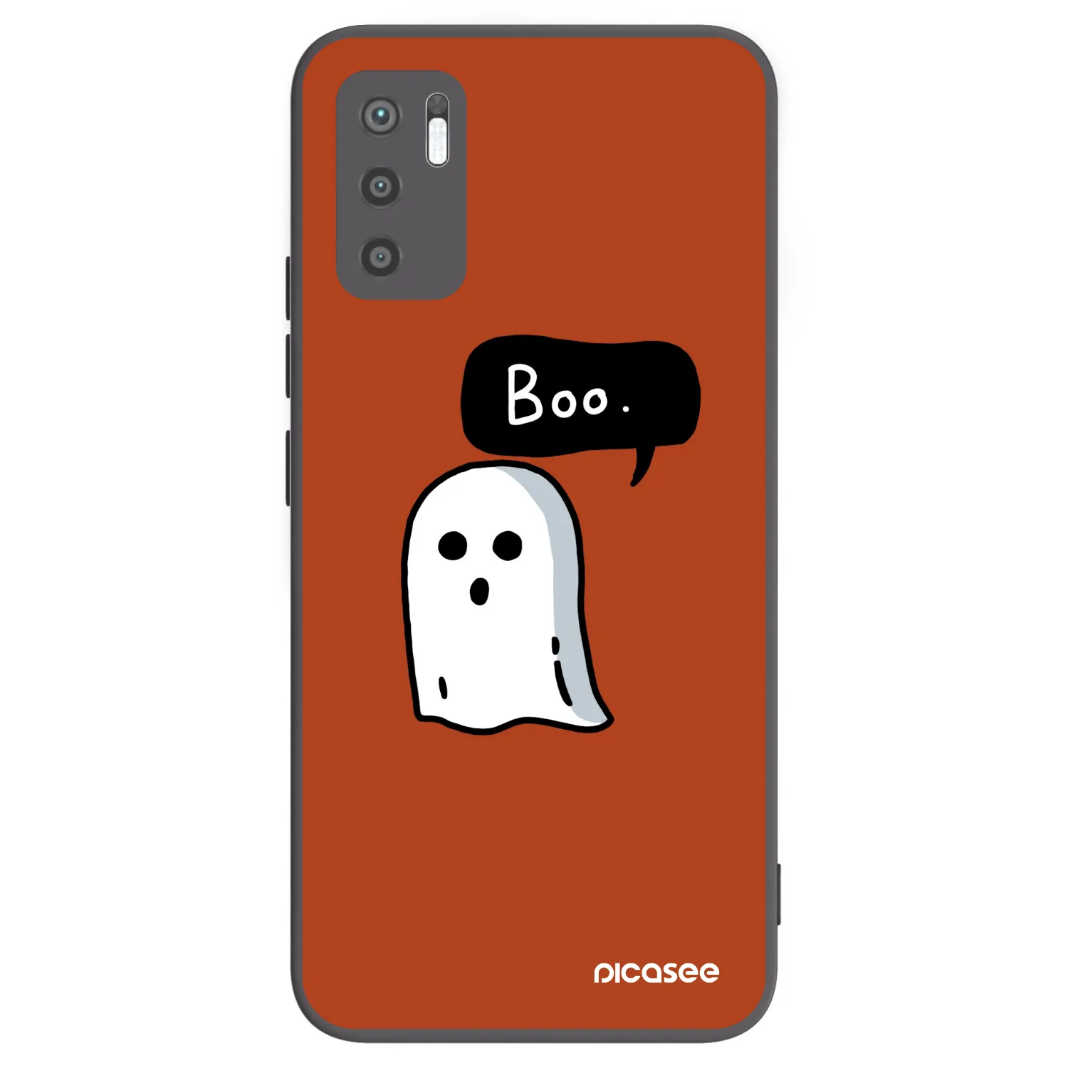 Picasee crna silikonska maskica za Xiaomi Redmi Note 10 5G - Boo
