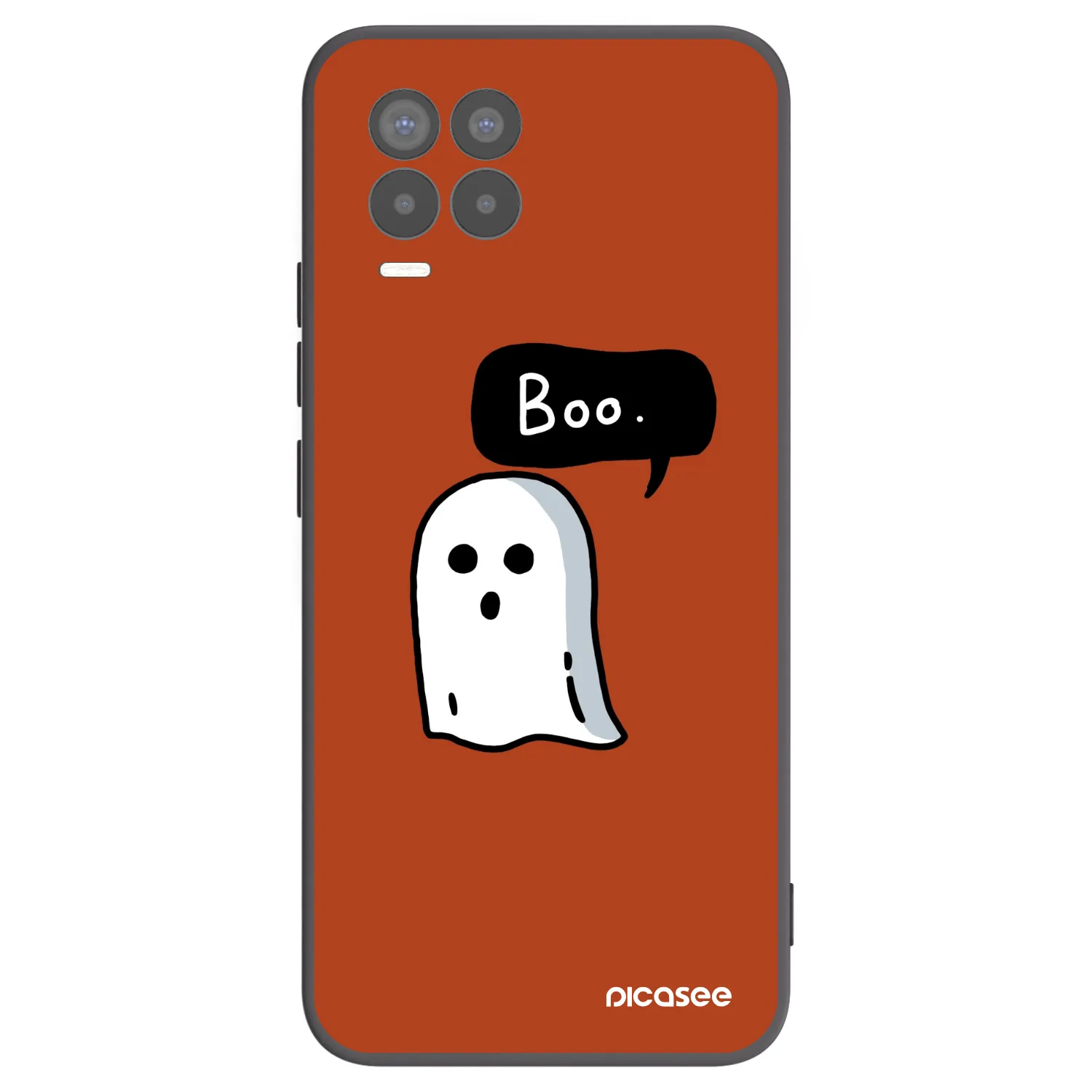 Picasee crna silikonska maskica za Realme 8 Pro - Boo