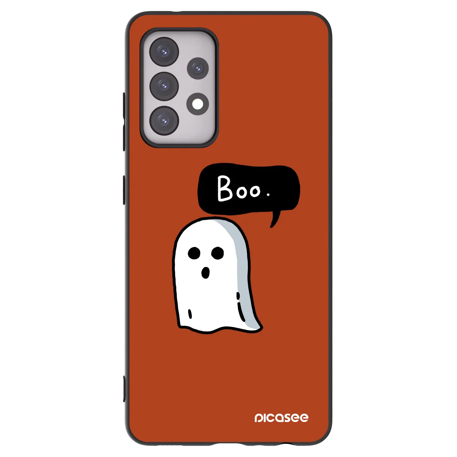 Picasee crna silikonska maskica za Samsung Galaxy A52s 5G A528B - Boo