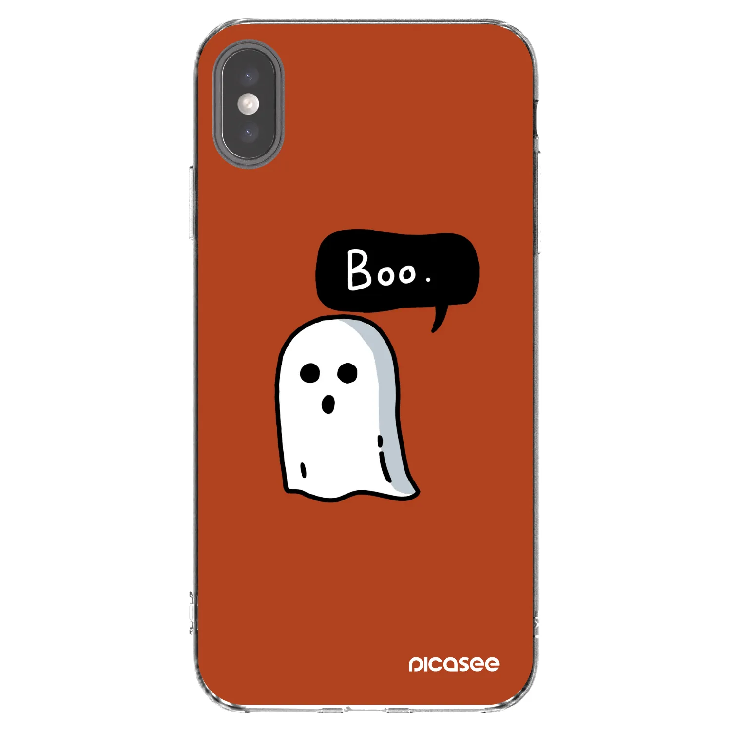 Picasee silikonska prozirna maskica za Apple iPhone XS Max - Boo