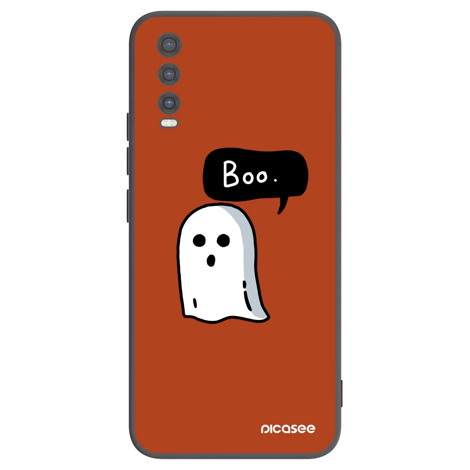 Picasee crna silikonska maskica za Vivo Y20s - Boo