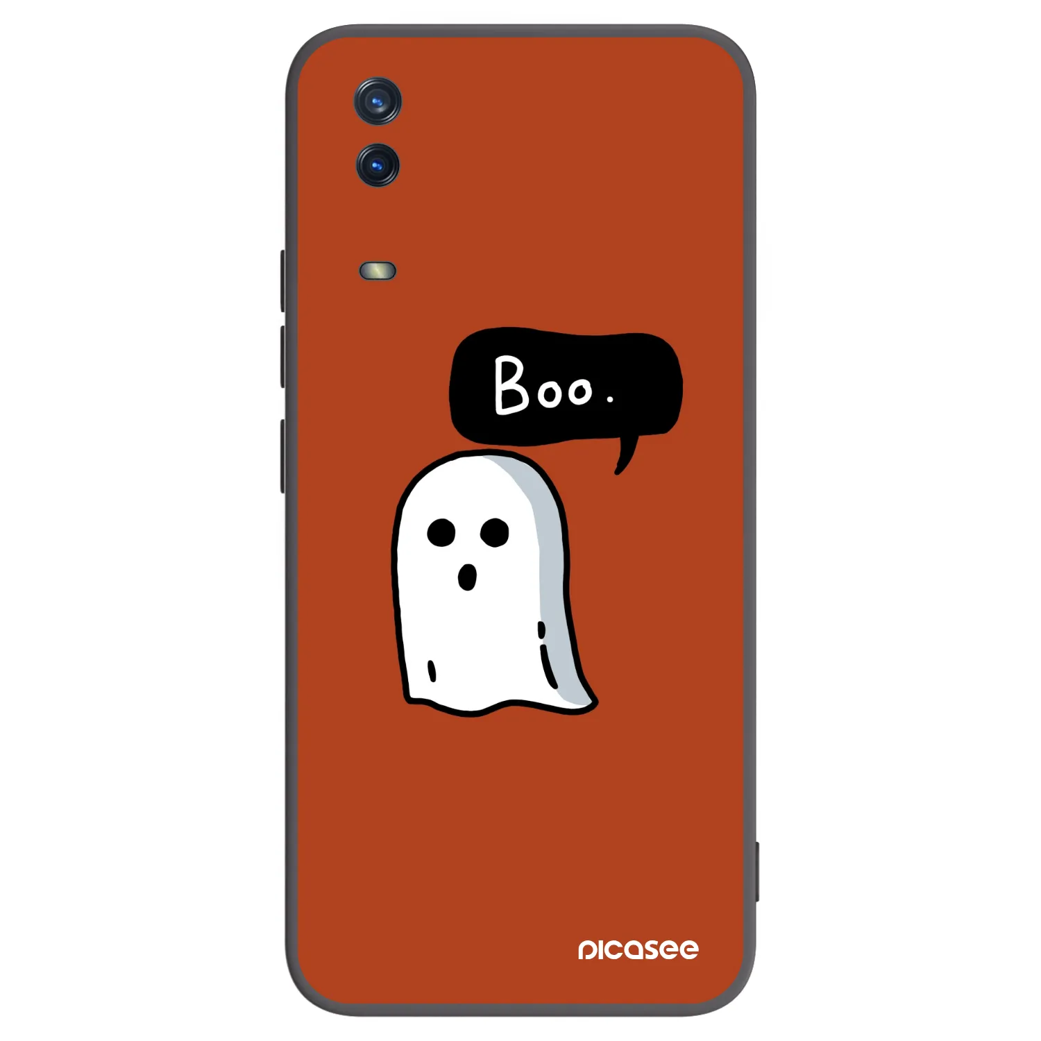 Picasee crna silikonska maskica za Vivo Y11s - Boo