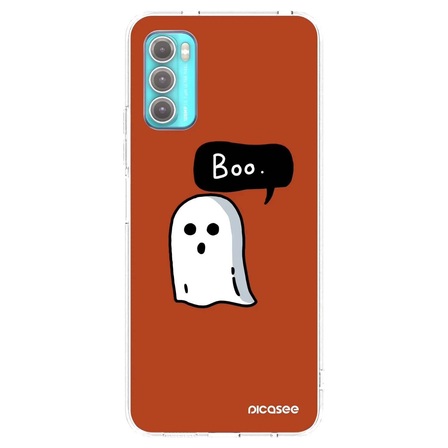 Picasee silikonska prozirna maskica za Motorola Moto G60 - Boo