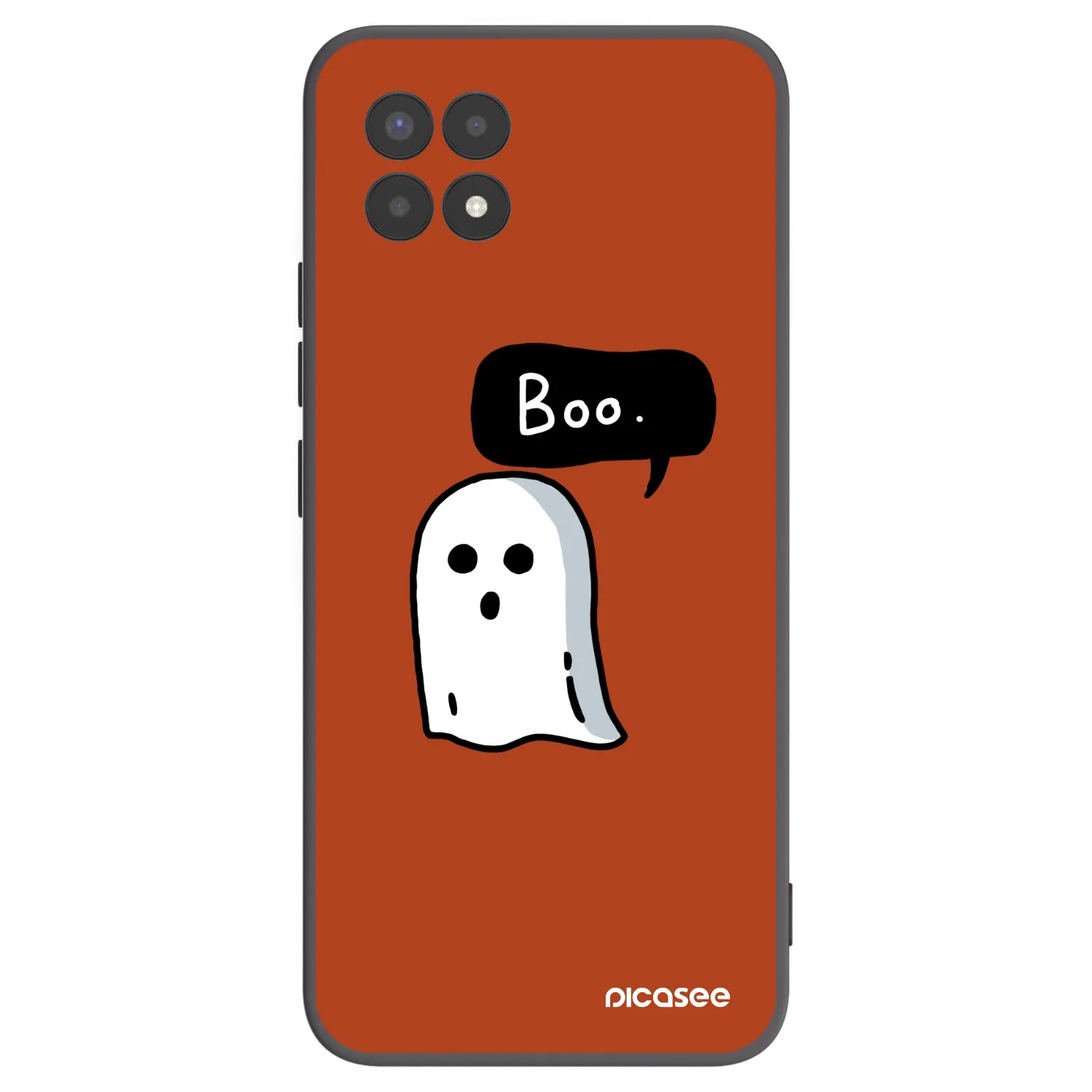 Picasee crna silikonska maskica za Realme 8i - Boo