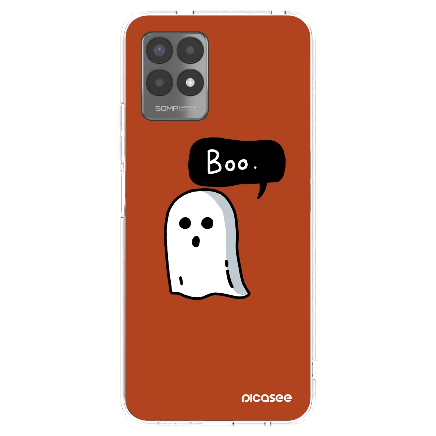 Picasee silikonska prozirna maskica za Realme 8i - Boo