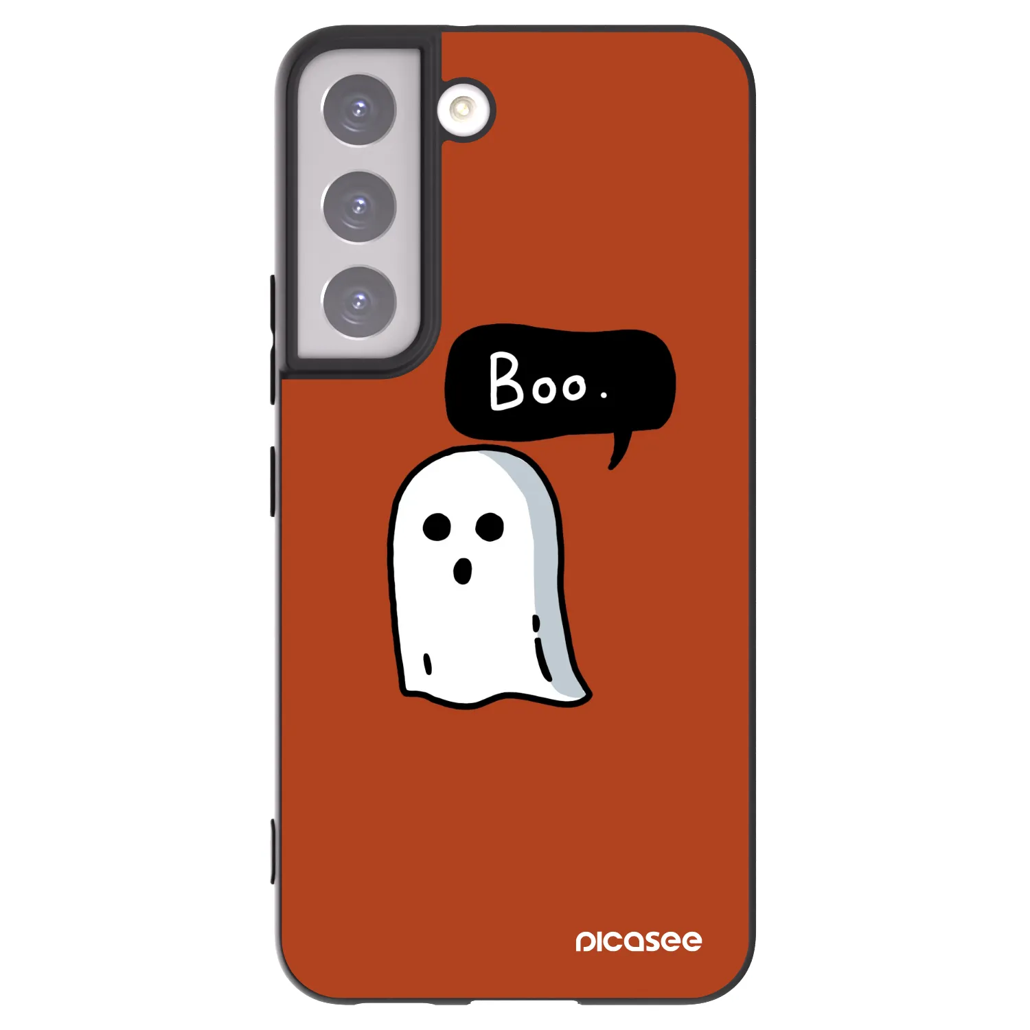 Picasee crna silikonska maskica za Samsung Galaxy S22 5G - Boo