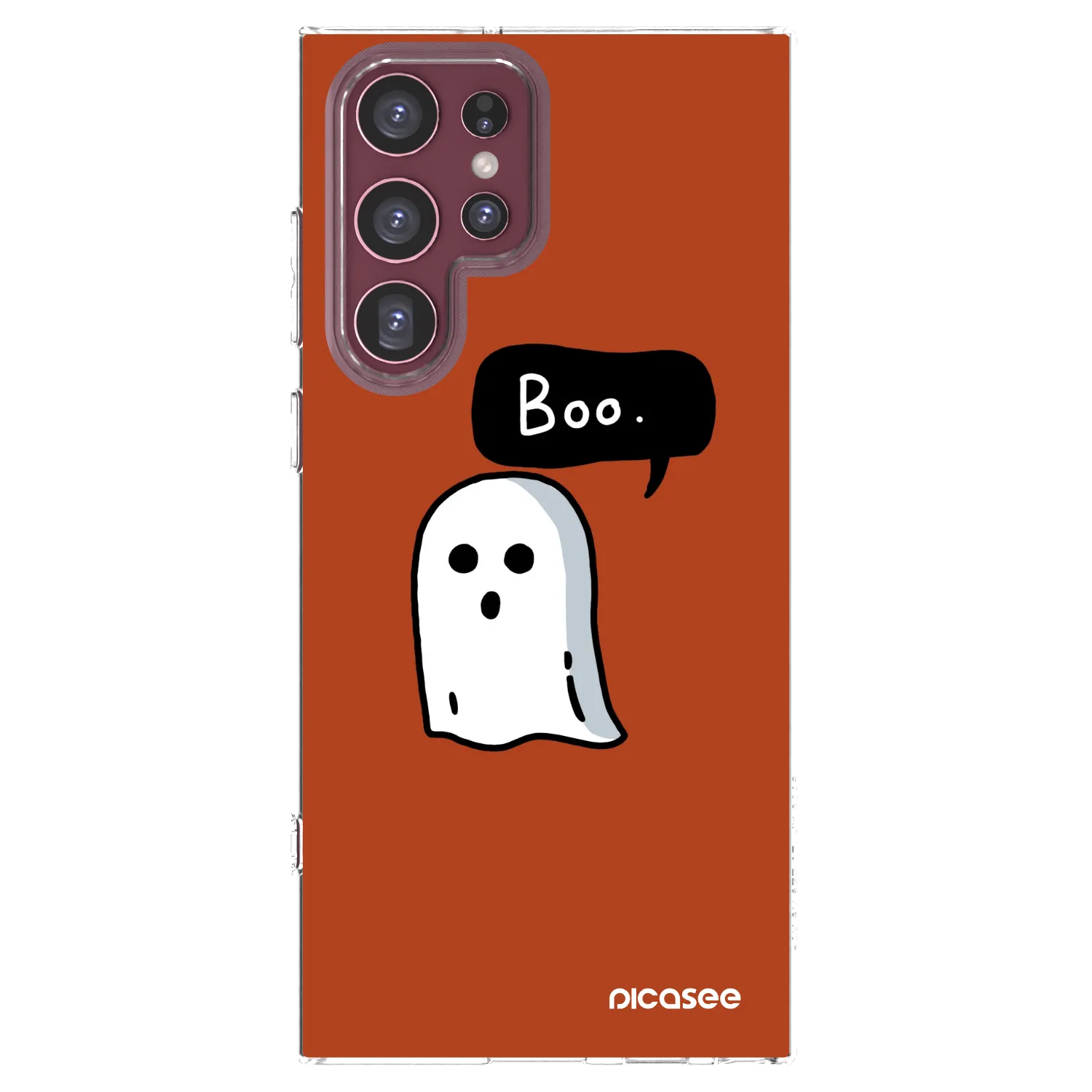 Picasee silikonska prozirna maskica za Samsung Galaxy S22 Ultra 5G - Boo