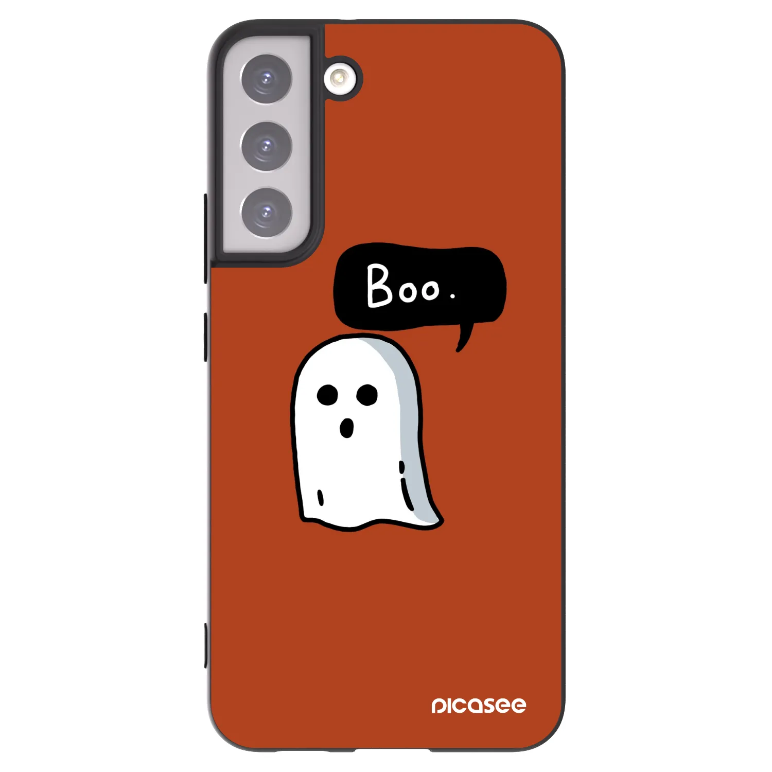 Picasee crna silikonska maskica za Samsung Galaxy S22+ 5G - Boo
