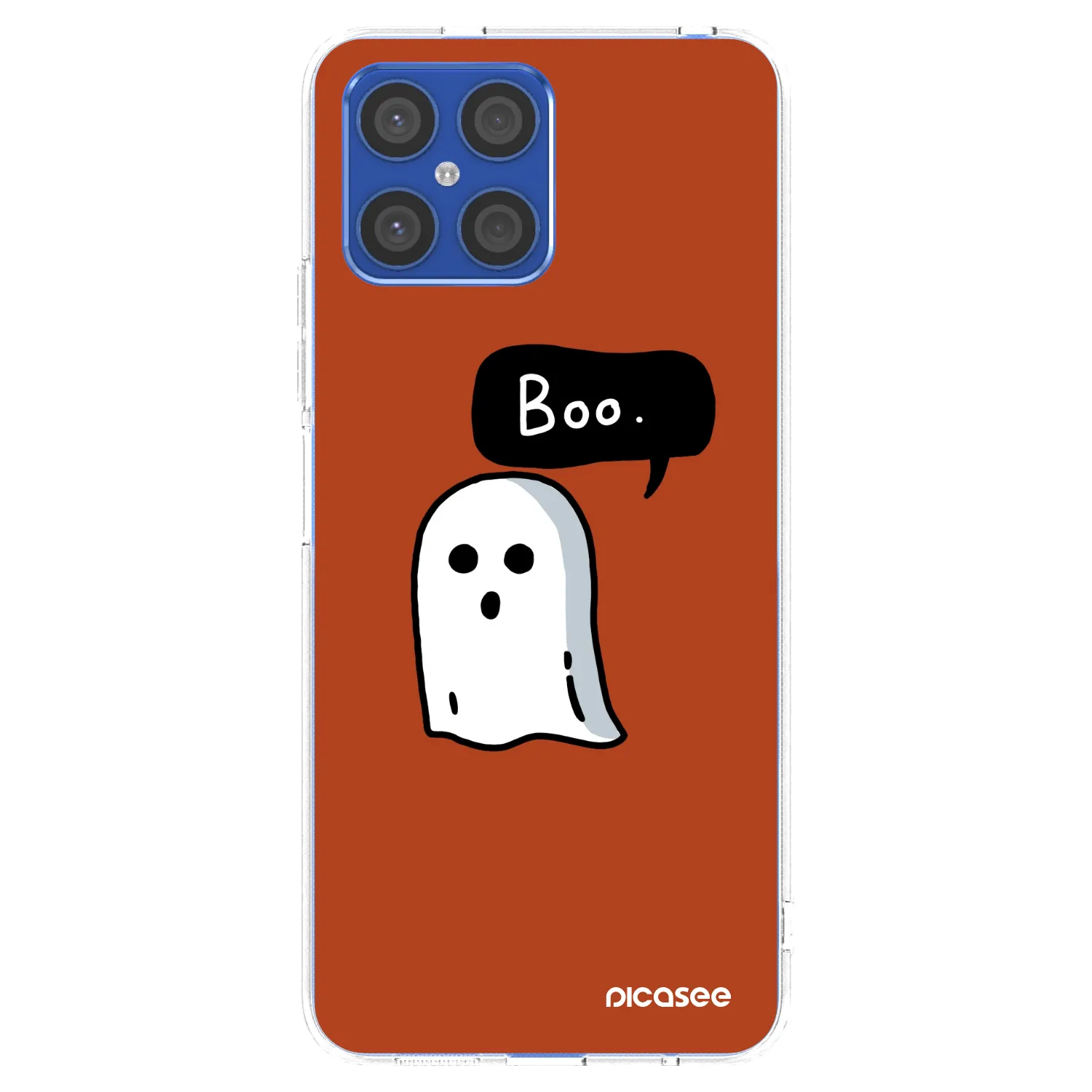 Picasee silikonska prozirna maskica za Honor X8 4G - Boo