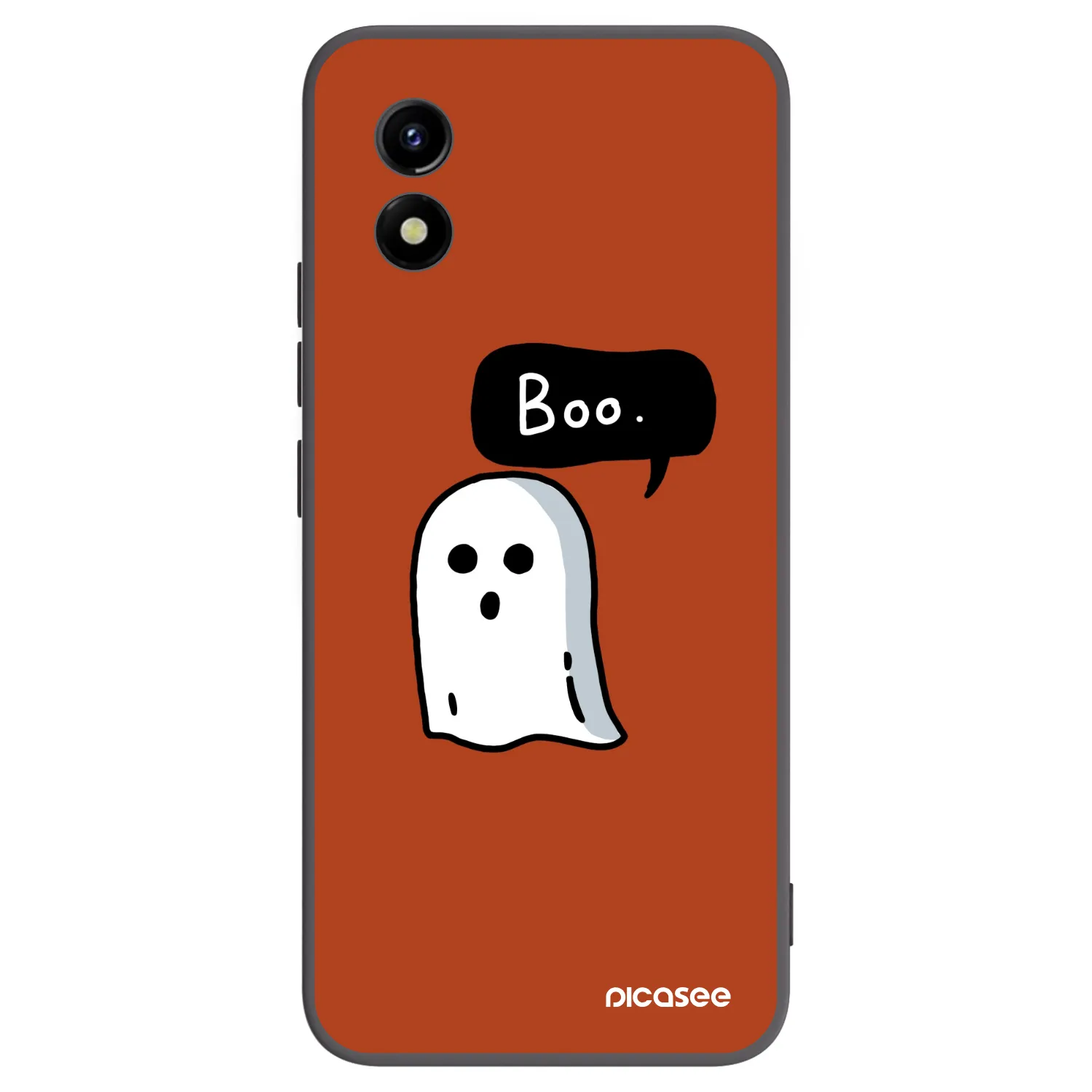 Picasee crna silikonska maskica za Vivo Y01 - Boo