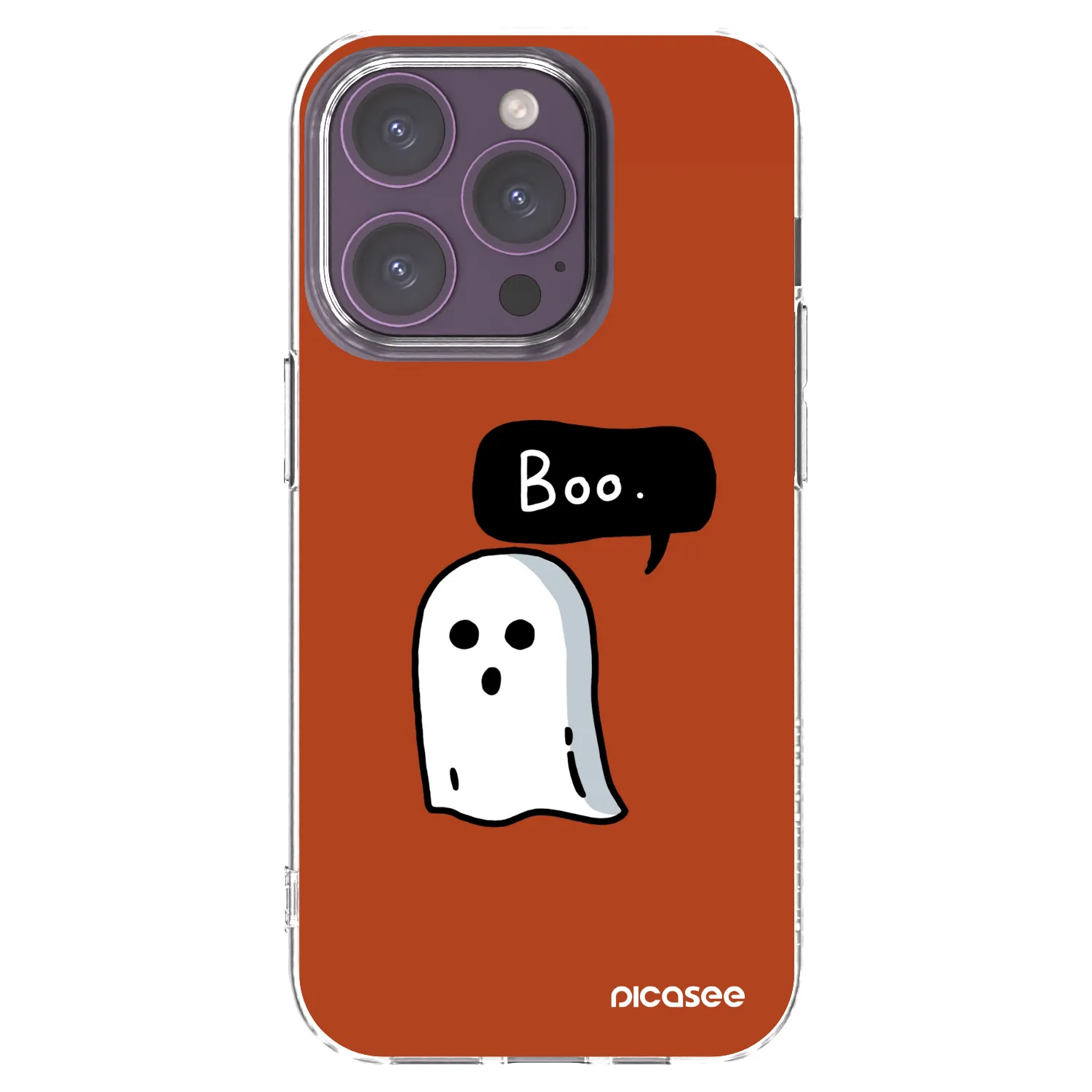 Picasee silikonska prozirna maskica za Apple iPhone 14 Pro - Boo