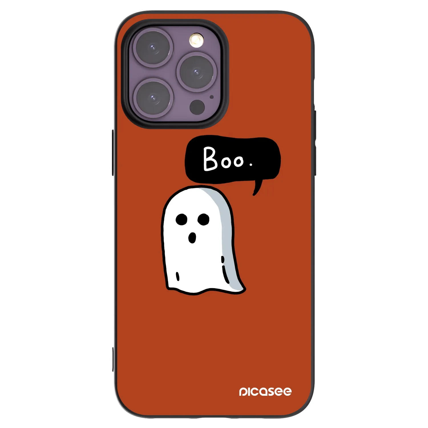 Picasee crna silikonska maskica za Apple iPhone 14 Pro Max - Boo