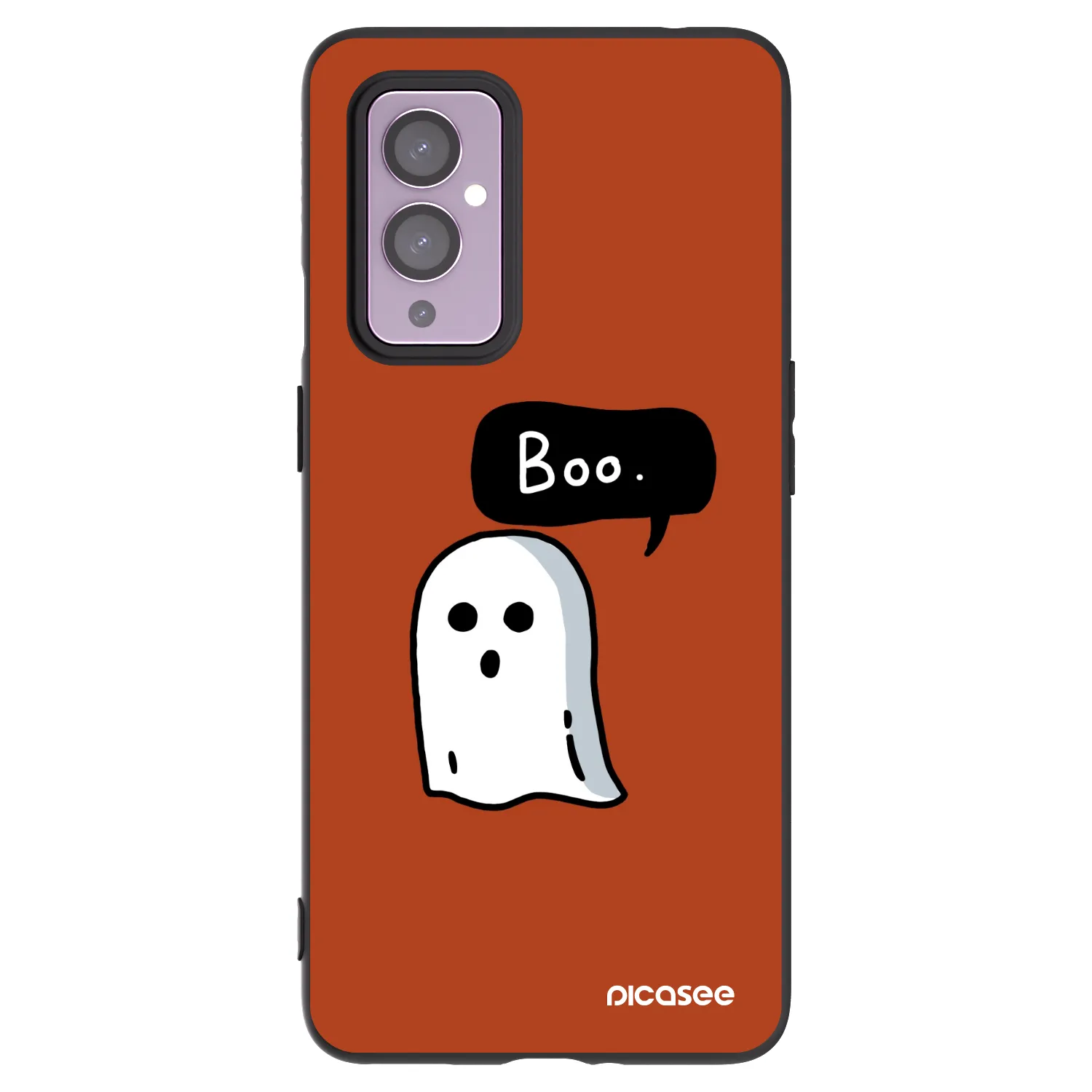 Picasee crna silikonska maskica za OnePlus 9 - Boo