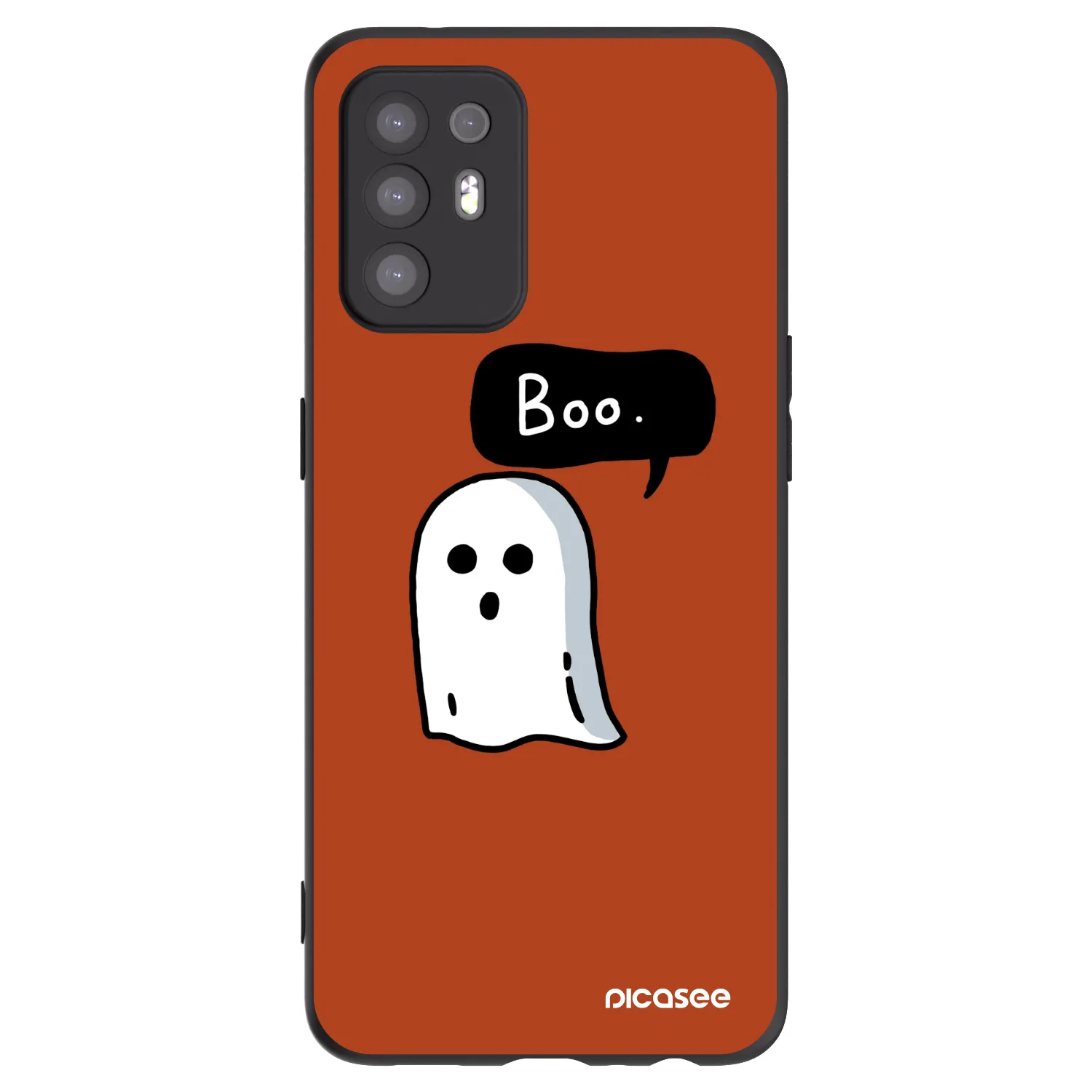 Picasee crna silikonska maskica za OPPO A94 5G - Boo