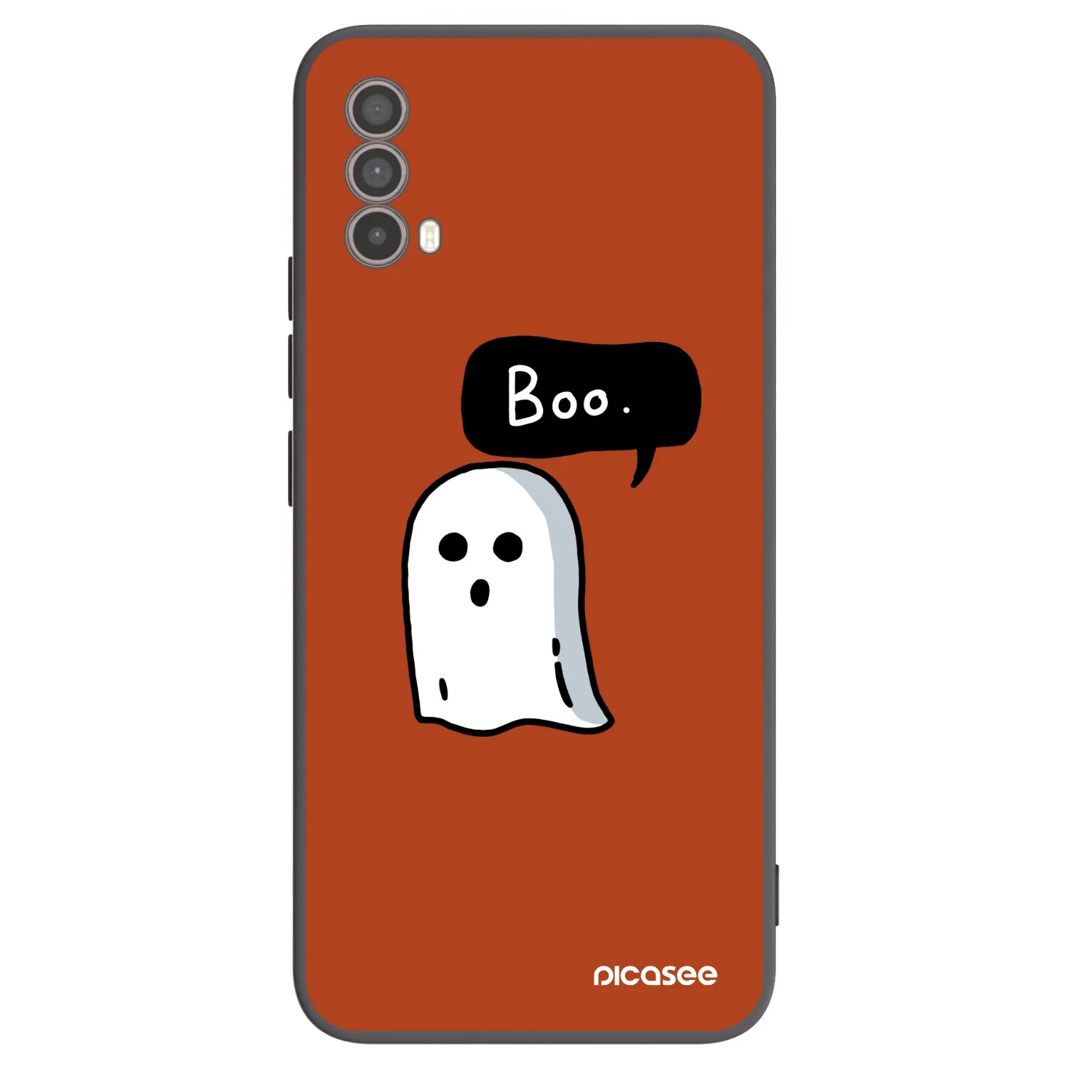 Picasee crna silikonska maskica za Motorola Moto E40 - Boo