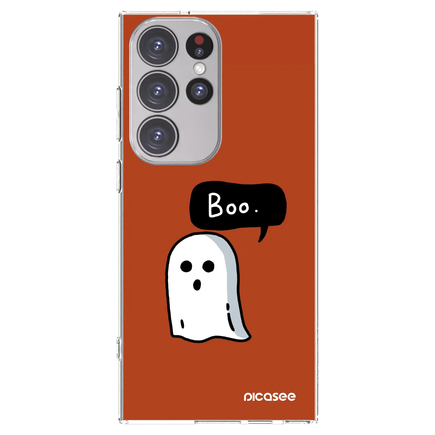 Picasee silikonska prozirna maskica za Samsung Galaxy S23 Ultra 5G - Boo