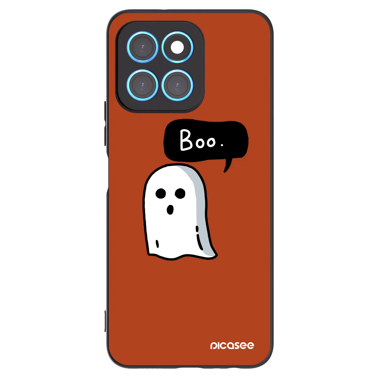 Picasee crna silikonska maskica za Honor X6 - Boo