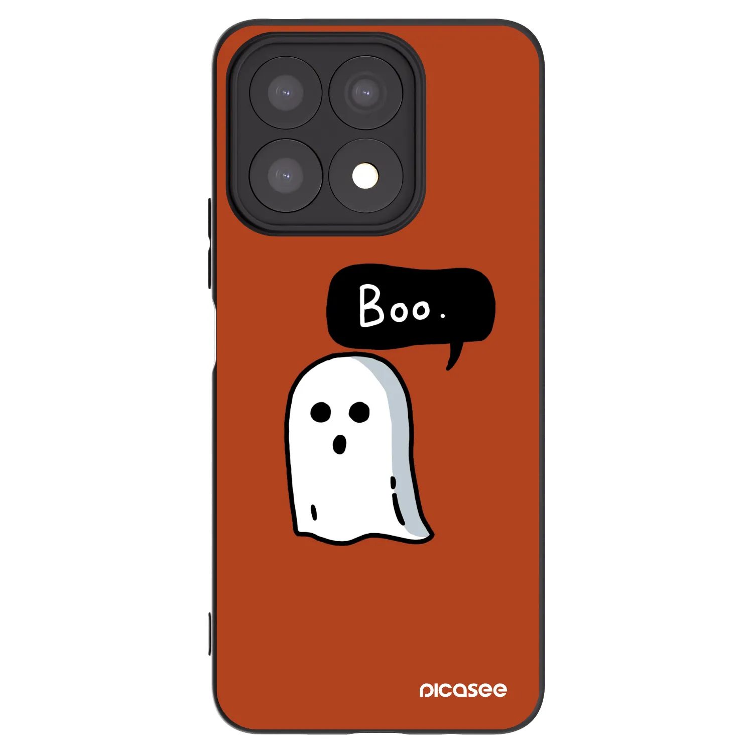 Picasee crna silikonska maskica za Honor X8a - Boo