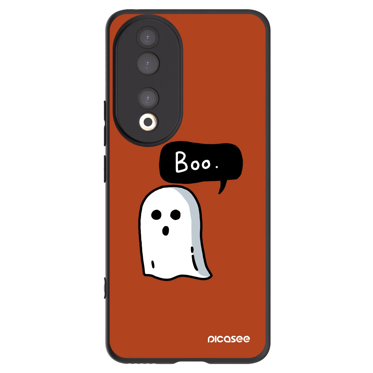 Picasee crna silikonska maskica za Honor 90 5G - Boo