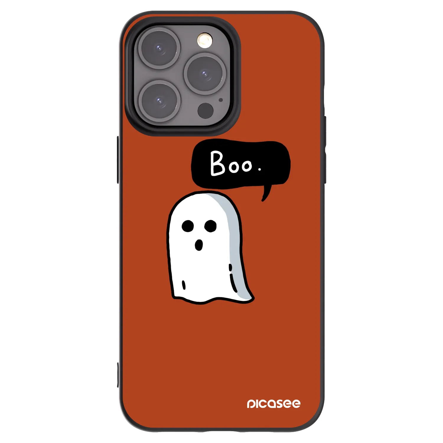 Picasee crna silikonska maskica za Apple iPhone 15 Pro Max - Boo