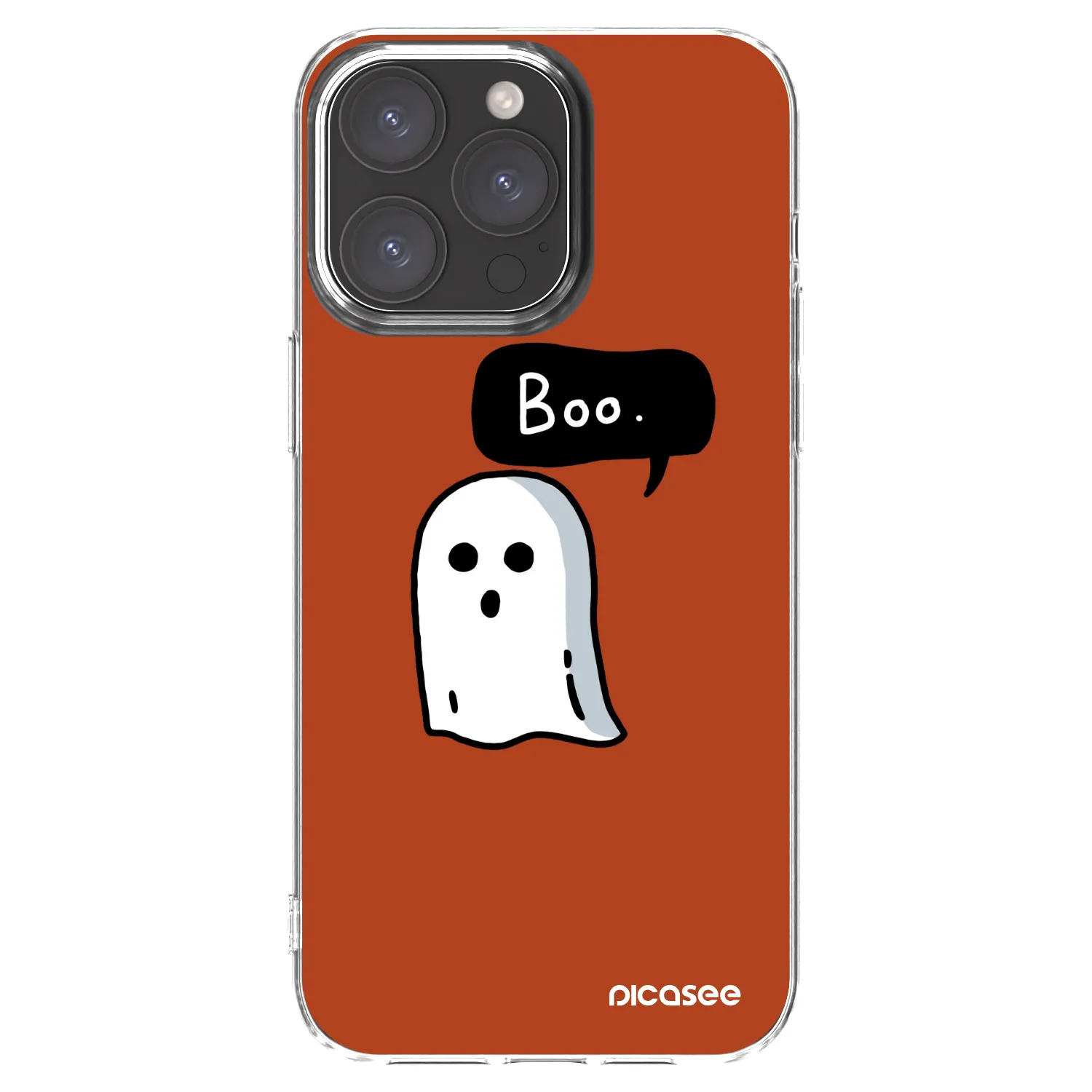Picasee silikonska prozirna maskica za Apple iPhone 15 Pro Max - Boo