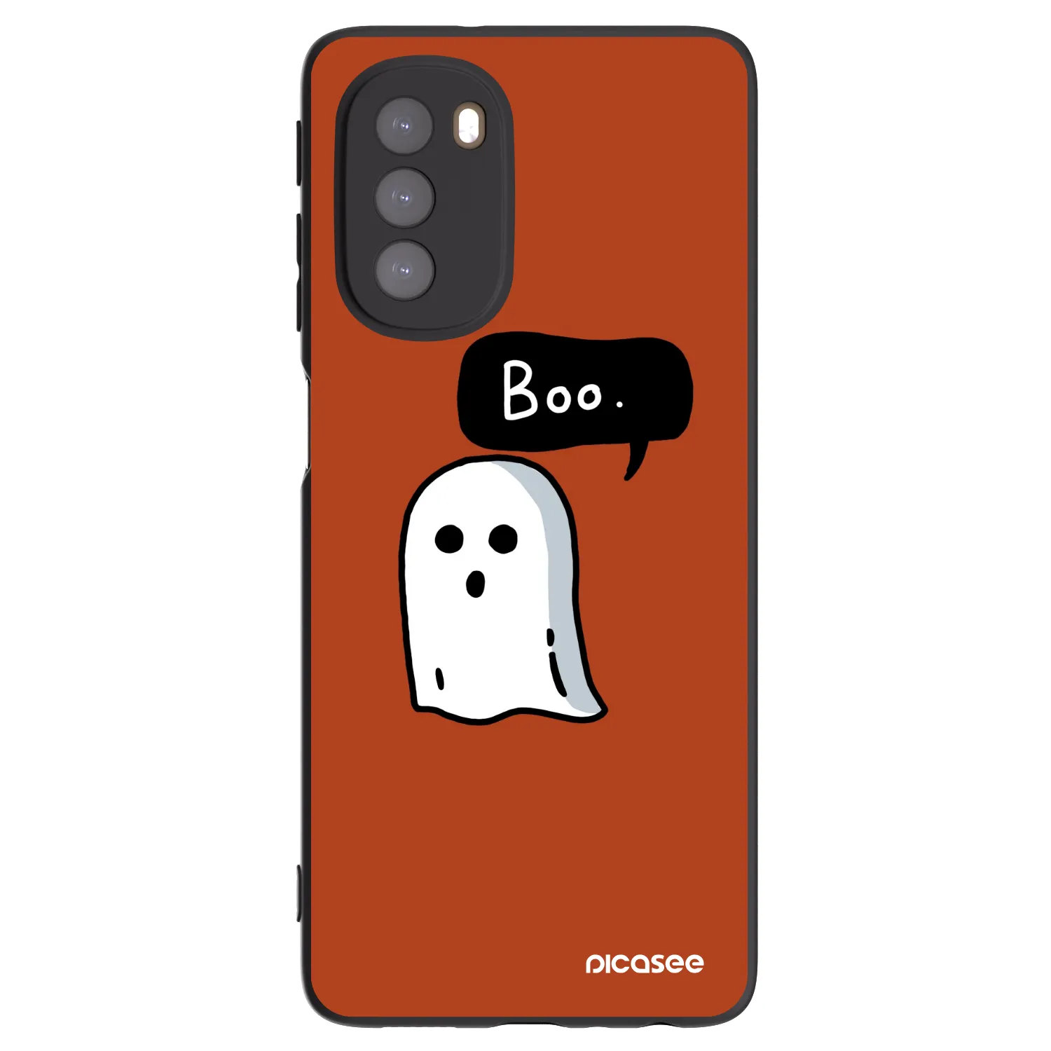 Picasee crna silikonska maskica za Motorola Moto G51 - Boo