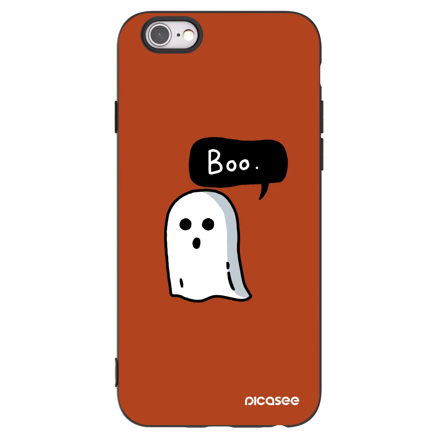 Picasee crna silikonska maskica za Apple iPhone 6/6S - Boo