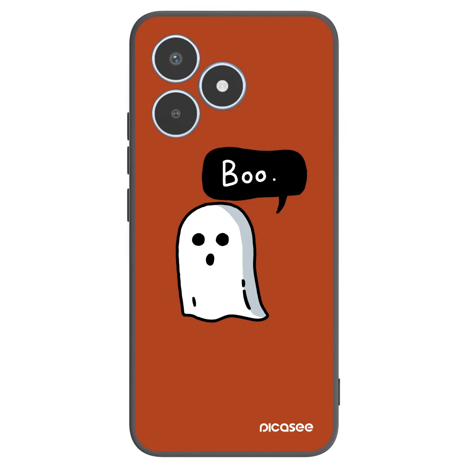 Picasee crna silikonska maskica za Realme C53 - Boo