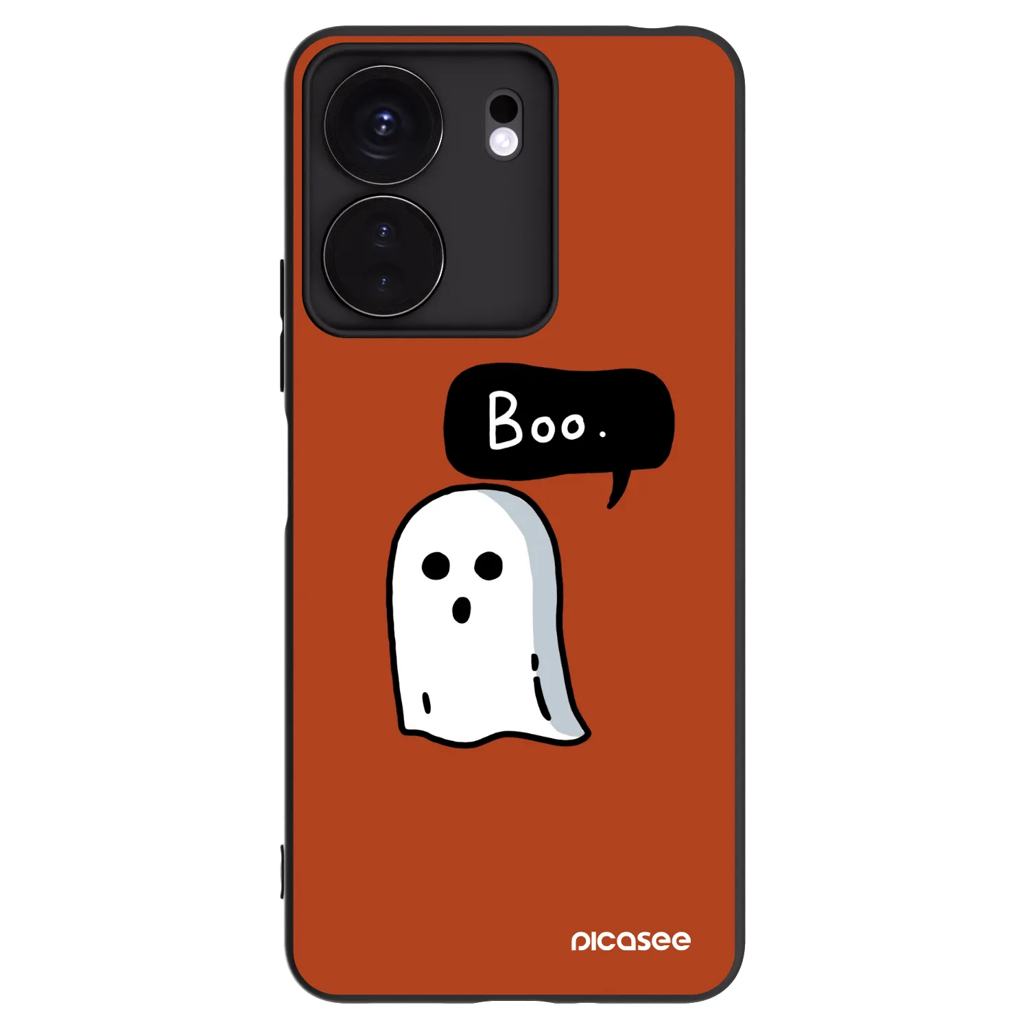 Picasee crna silikonska maskica za Xiaomi Redmi 13C 4G - Boo