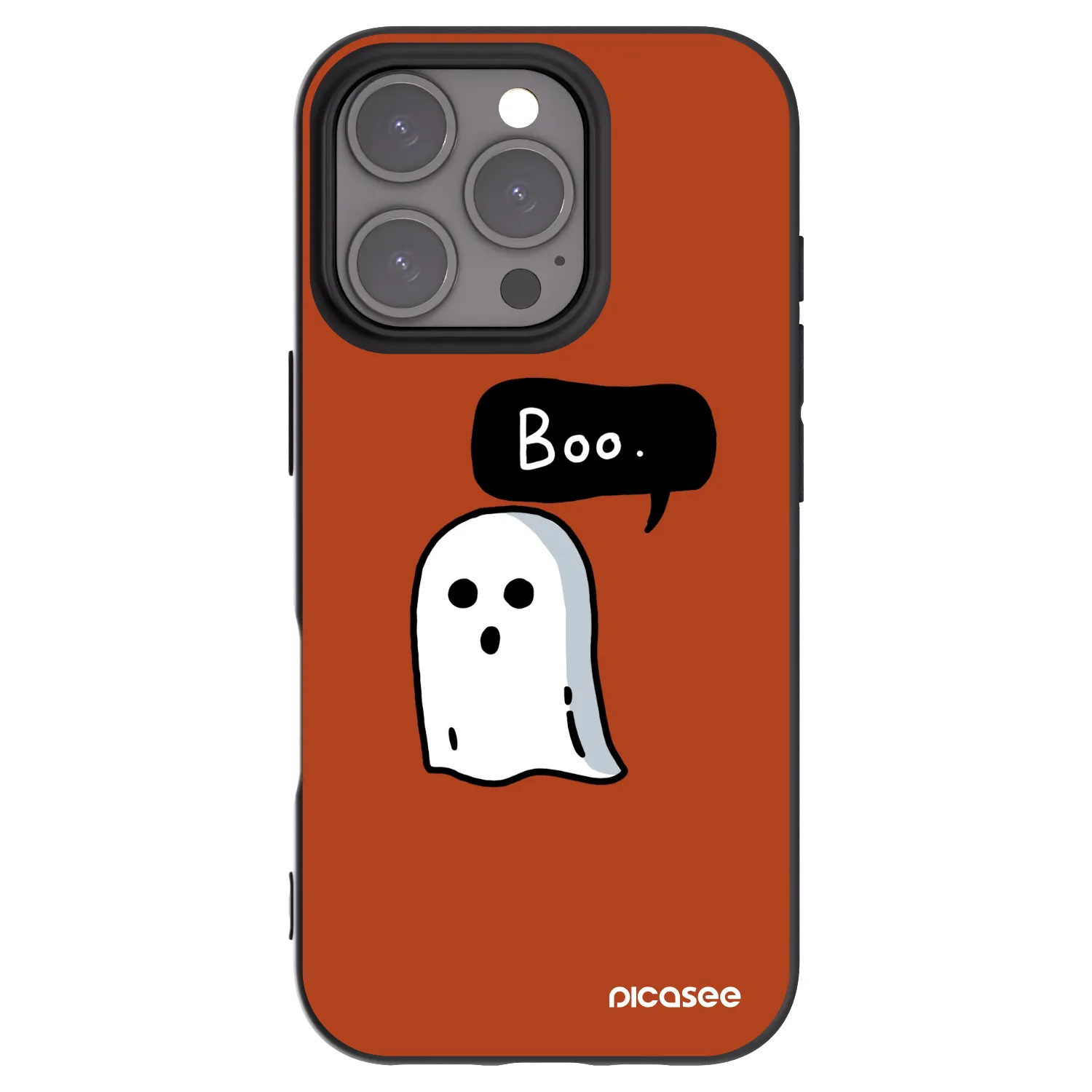 Picasee crna silikonska maskica za Apple iPhone 16 Pro - Boo